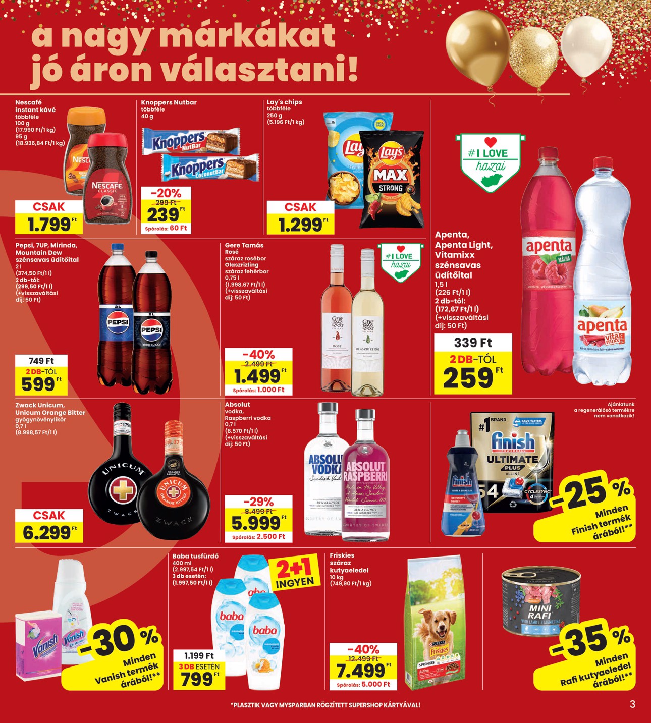 spar - INTERSPAR hirdetmény a következő hétre csütörtöktől 2026.08.13.-tól szerdától 2026.08.19.-ig - page: 3