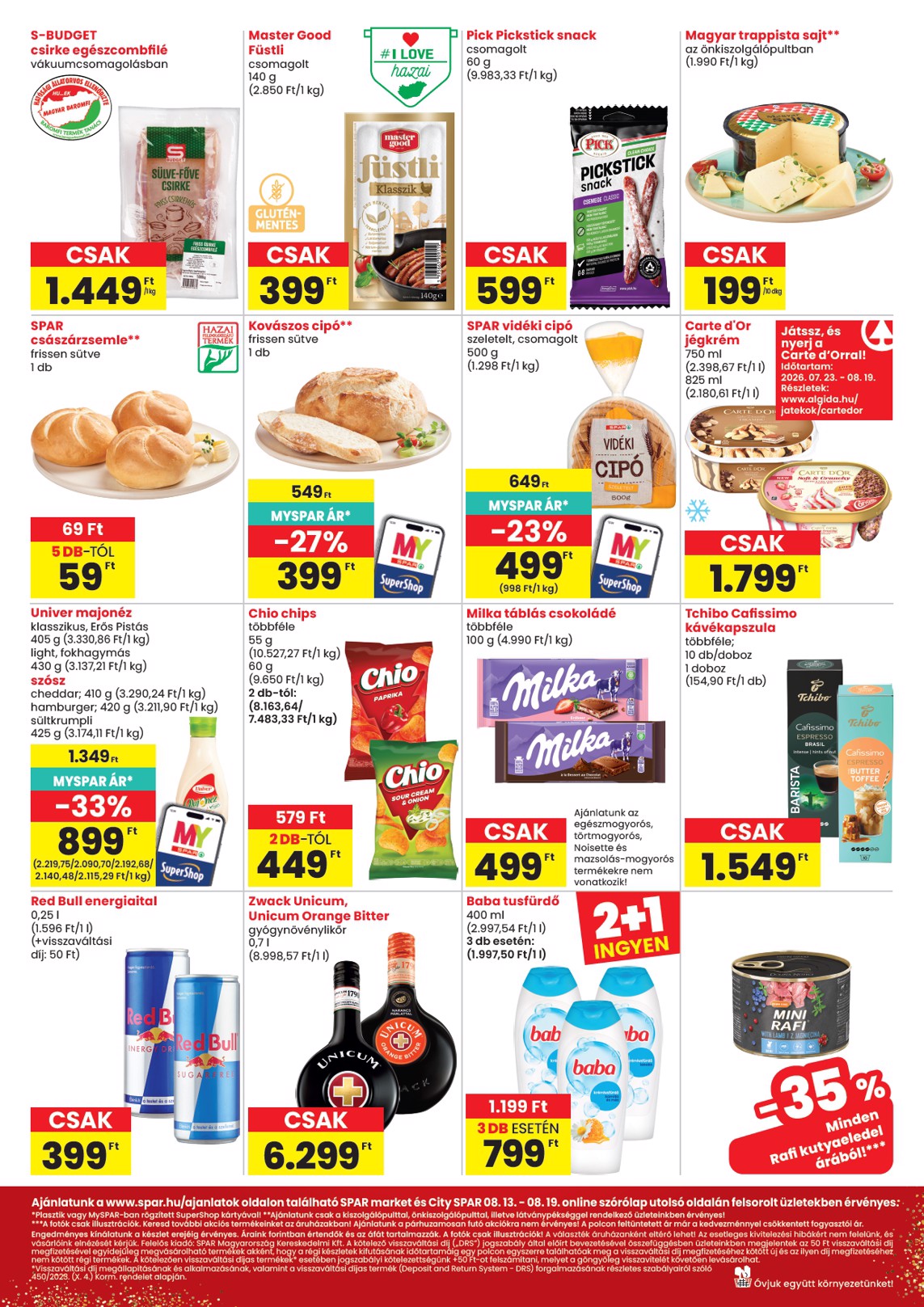 spar - SPAR - Market, City hirdetmény a következő hétre csütörtöktől 2026.08.13.-tól szerdától 2026.08.19.-ig - page: 2