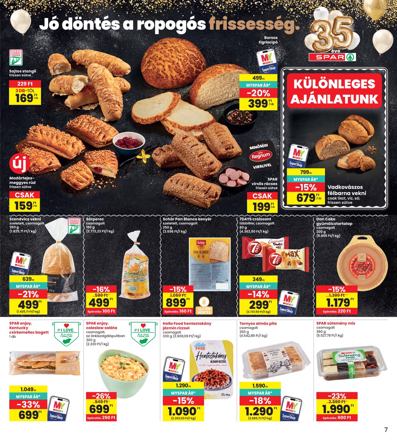 spar - A jövőbeli INTERSPAR akciós újság szerdától 2026.08.19.-tól szerdától 2026.08.26.-ig érvényes. - page: 7