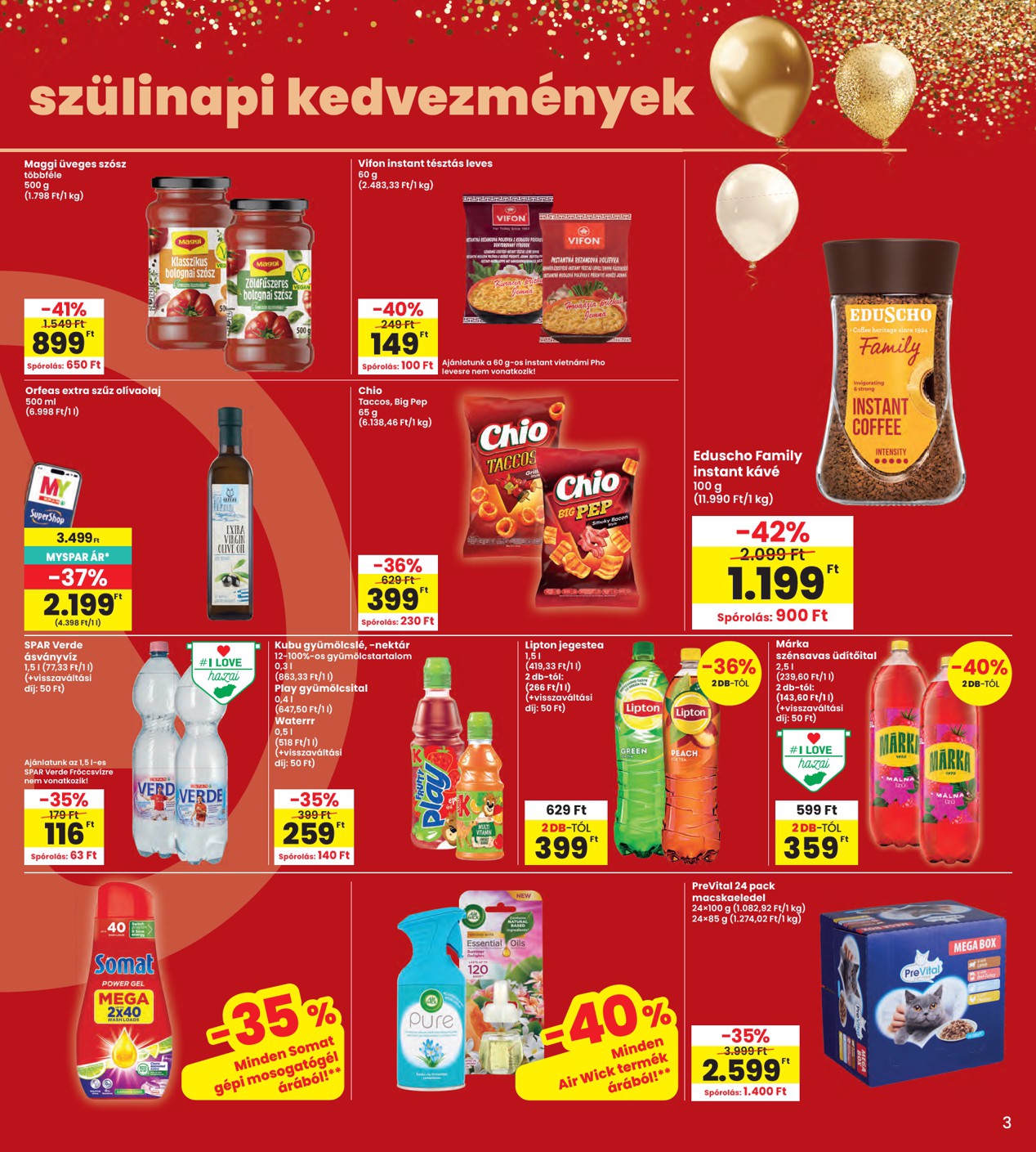spar - A jövőbeli INTERSPAR akciós újság szerdától 2026.08.19.-tól szerdától 2026.08.26.-ig érvényes. - page: 3