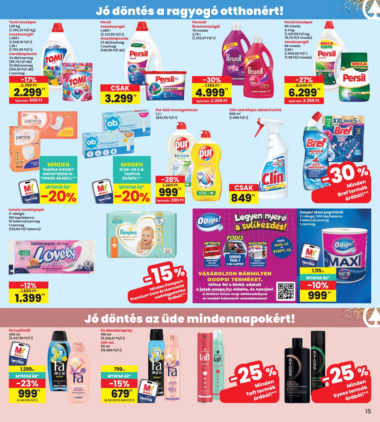 spar - A jövőbeli INTERSPAR akciós újság szerdától 2026.08.19.-tól szerdától 2026.08.26.-ig érvényes. - page: 15