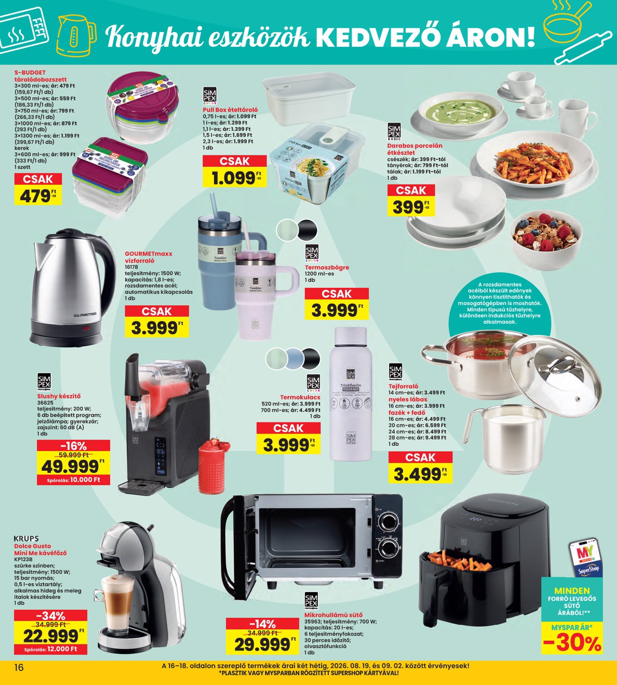 spar - A jövőbeli INTERSPAR akciós újság szerdától 2026.08.19.-tól szerdától 2026.08.26.-ig érvényes. - page: 16