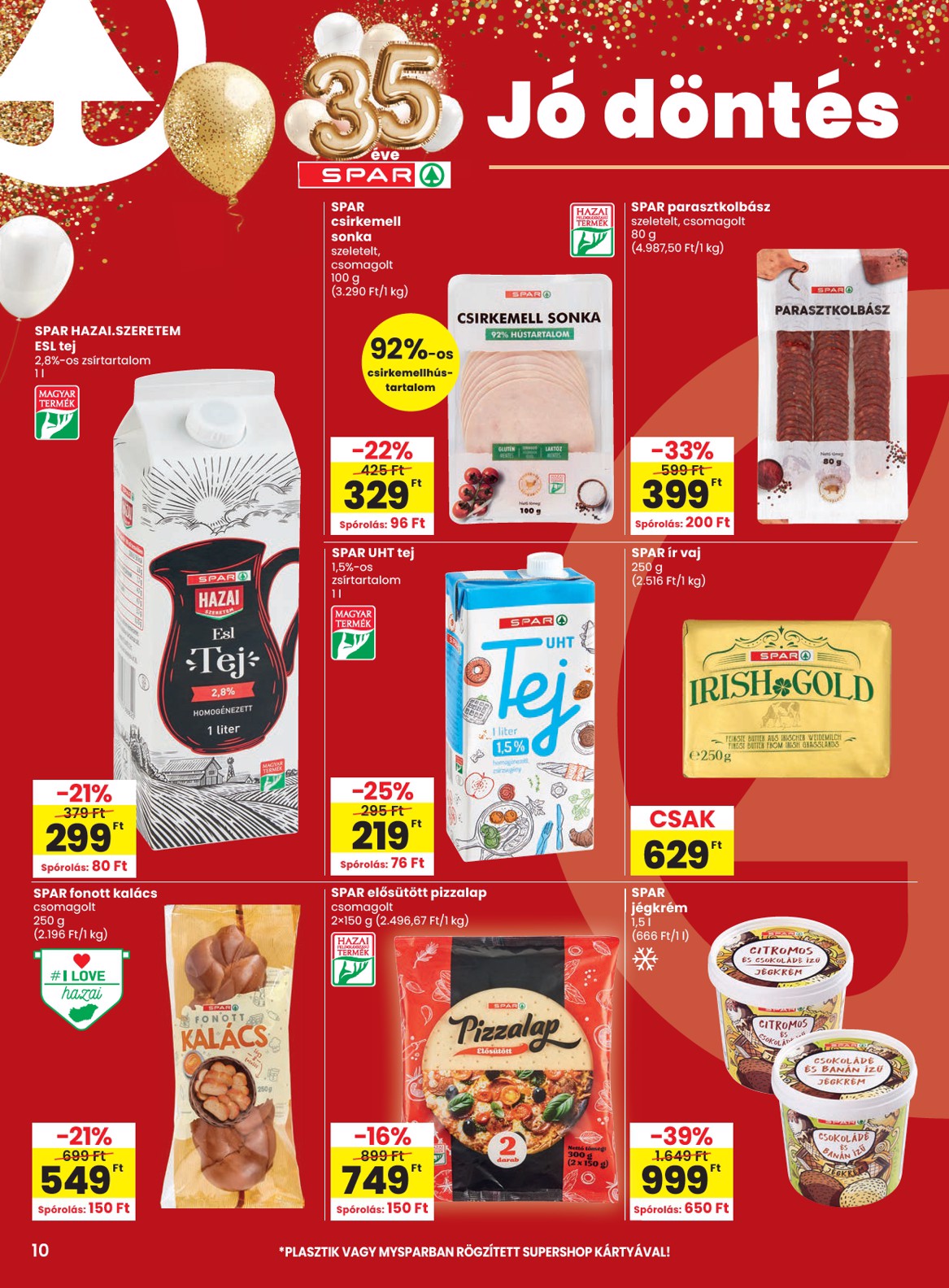 spar - A jövőbeli SPAR akciós újság szerdától 2026.08.19.-tól szerdától 2026.08.26.-ig érvényes. - page: 10