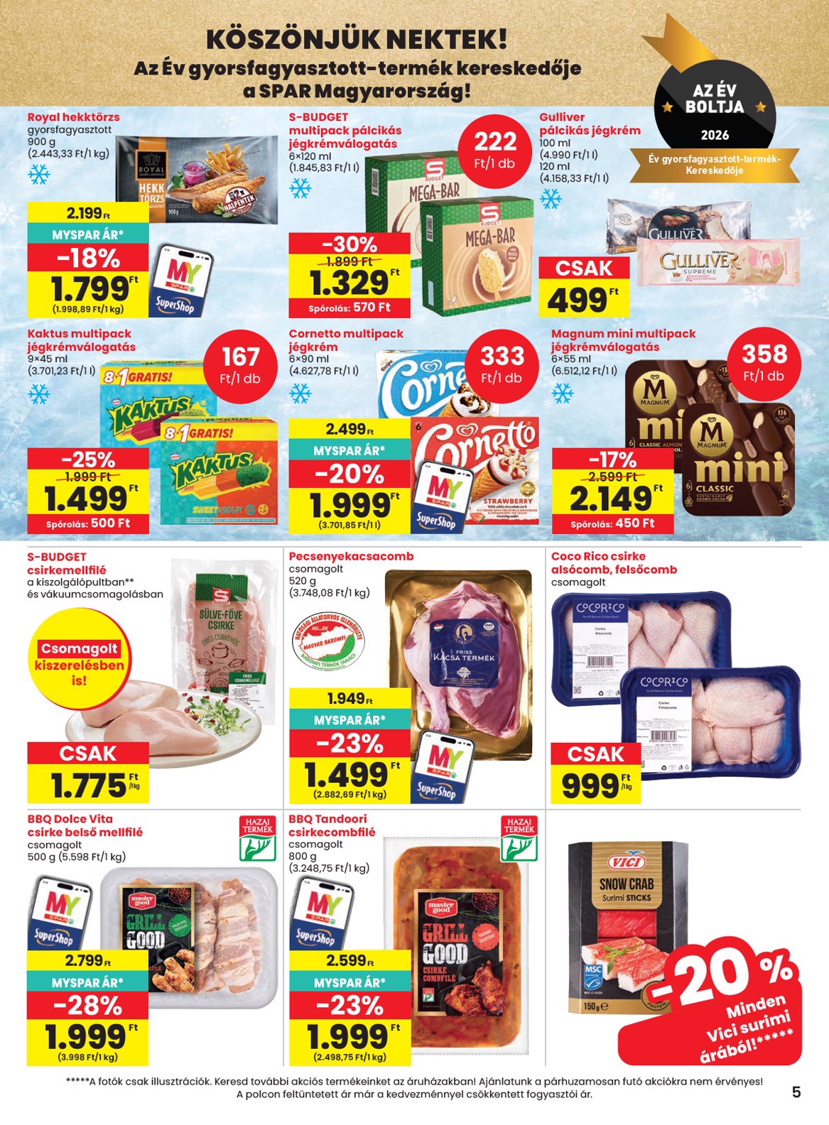 spar - A jövőbeli SPAR akciós újság szerdától 2026.08.19.-tól szerdától 2026.08.26.-ig érvényes. - page: 5
