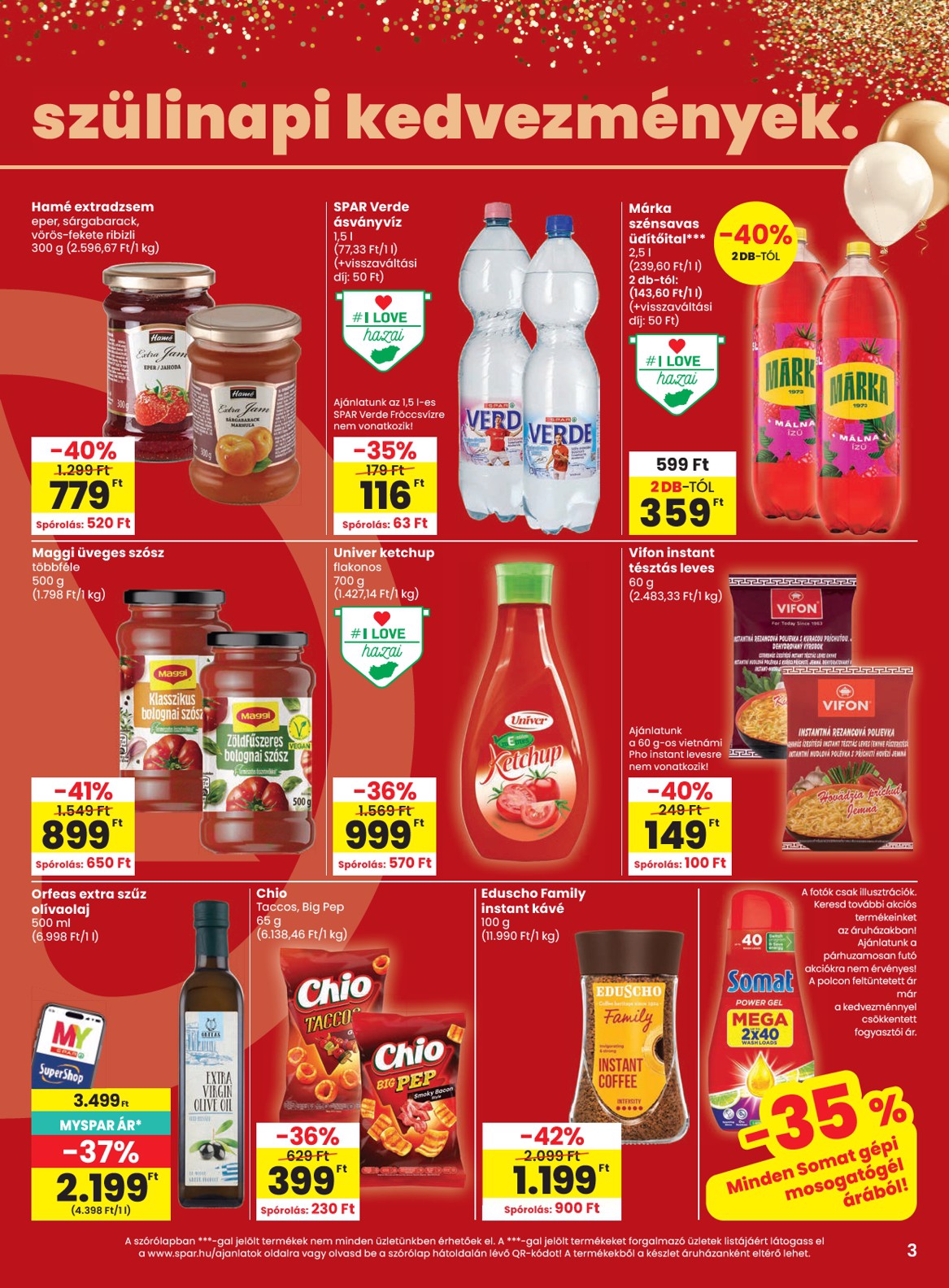 spar - A jövőbeli SPAR akciós újság szerdától 2026.08.19.-tól szerdától 2026.08.26.-ig érvényes. - page: 3