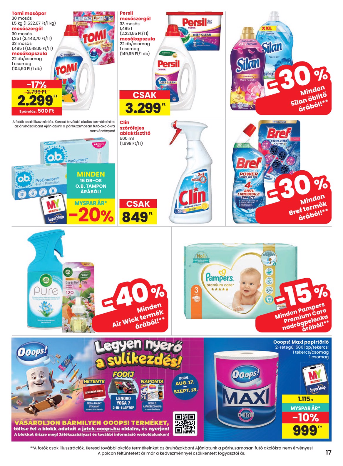 spar - A jövőbeli SPAR akciós újság szerdától 2026.08.19.-tól szerdától 2026.08.26.-ig érvényes. - page: 17