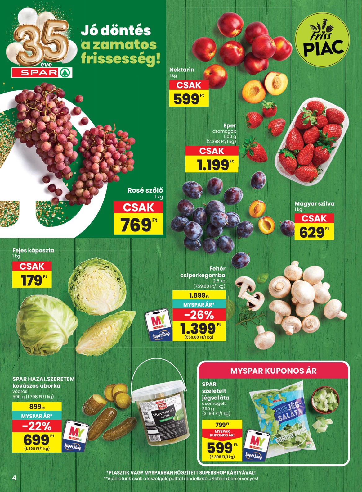 spar - A jövőbeli SPAR akciós újság szerdától 2026.08.19.-tól szerdától 2026.08.26.-ig érvényes. - page: 4