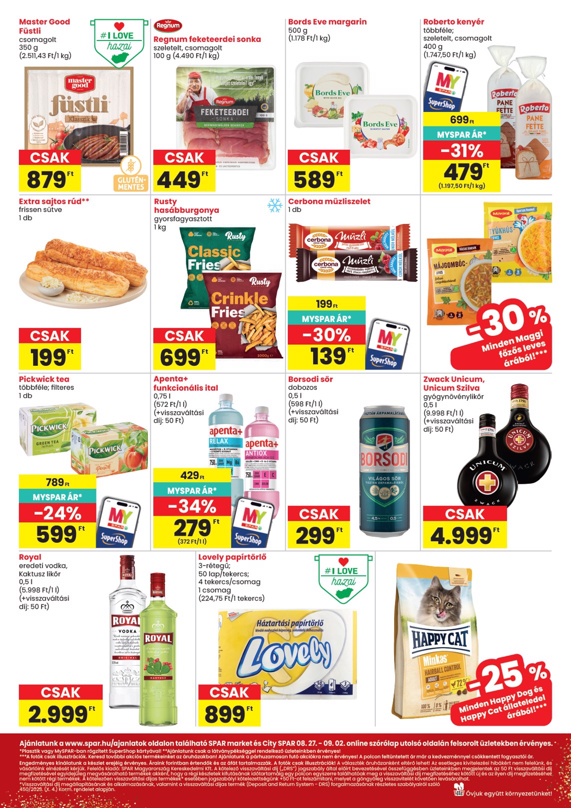 spar - SPAR - Market, City hirdetmény a következő hétre csütörtöktől 2026.08.27.-tól szerdától 2026.09.02.-ig - page: 2