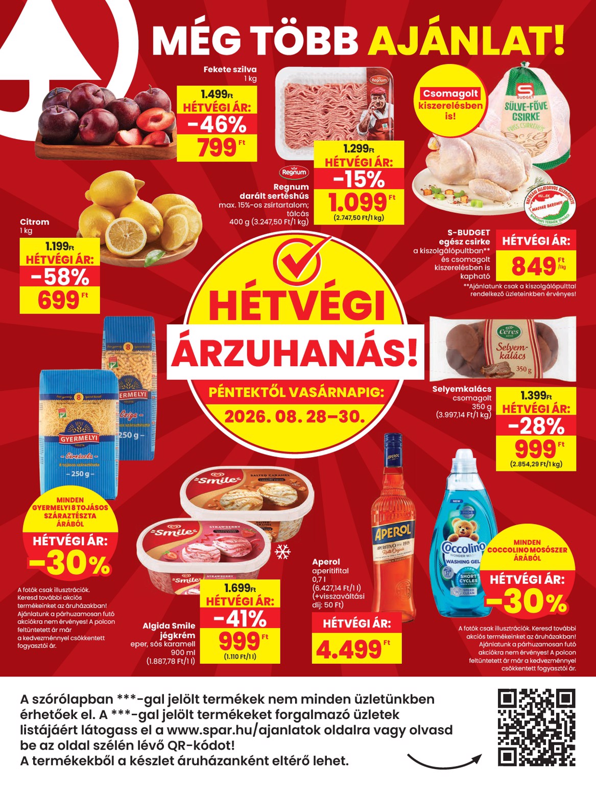 spar - SPAR - Szombathely üzletnyitás hirdetmény a következő hétre csütörtöktől 2026.08.27.-tól szerdától 2026.09.02.-ig - page: 20