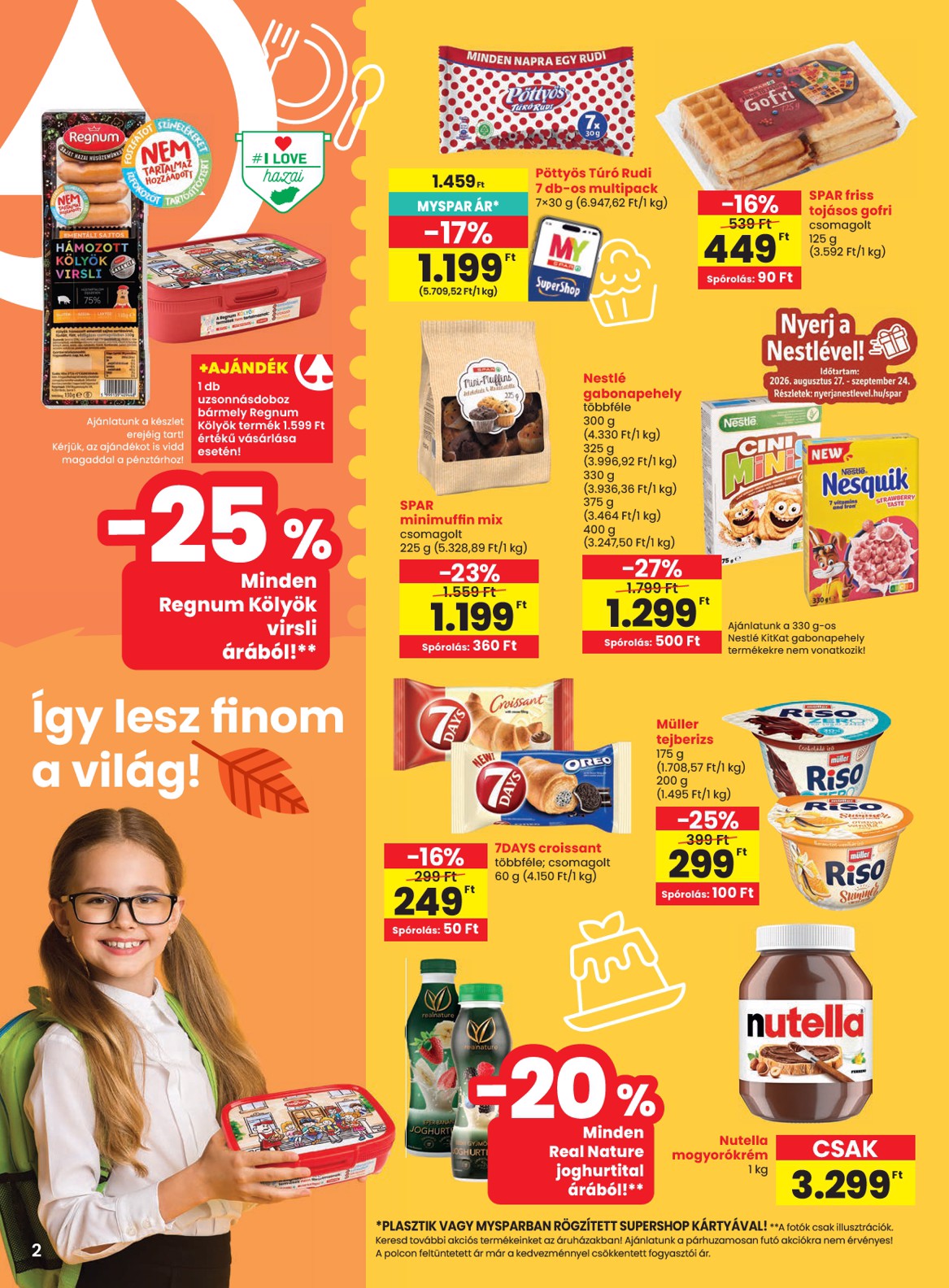 spar - SPAR - Szombathely üzletnyitás hirdetmény a következő hétre csütörtöktől 2026.08.27.-tól szerdától 2026.09.02.-ig - page: 2