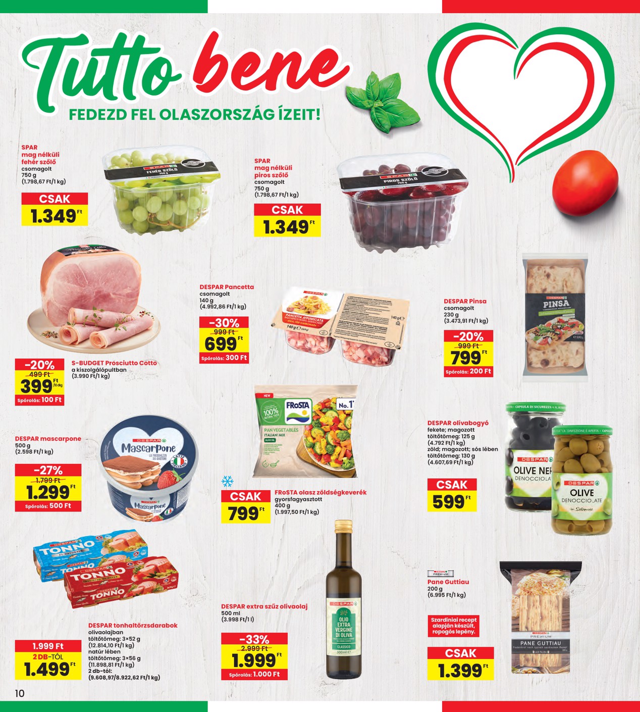 spar - INTERSPAR hirdetmény a következő hétre csütörtöktől 2026.08.27.-tól szerdától 2026.09.02.-ig - page: 10