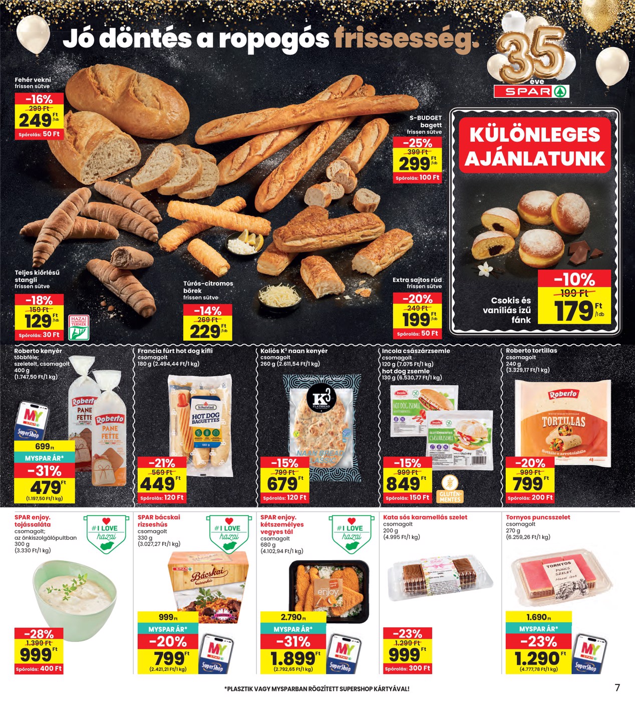 spar - INTERSPAR hirdetmény a következő hétre csütörtöktől 2026.08.27.-tól szerdától 2026.09.02.-ig - page: 7