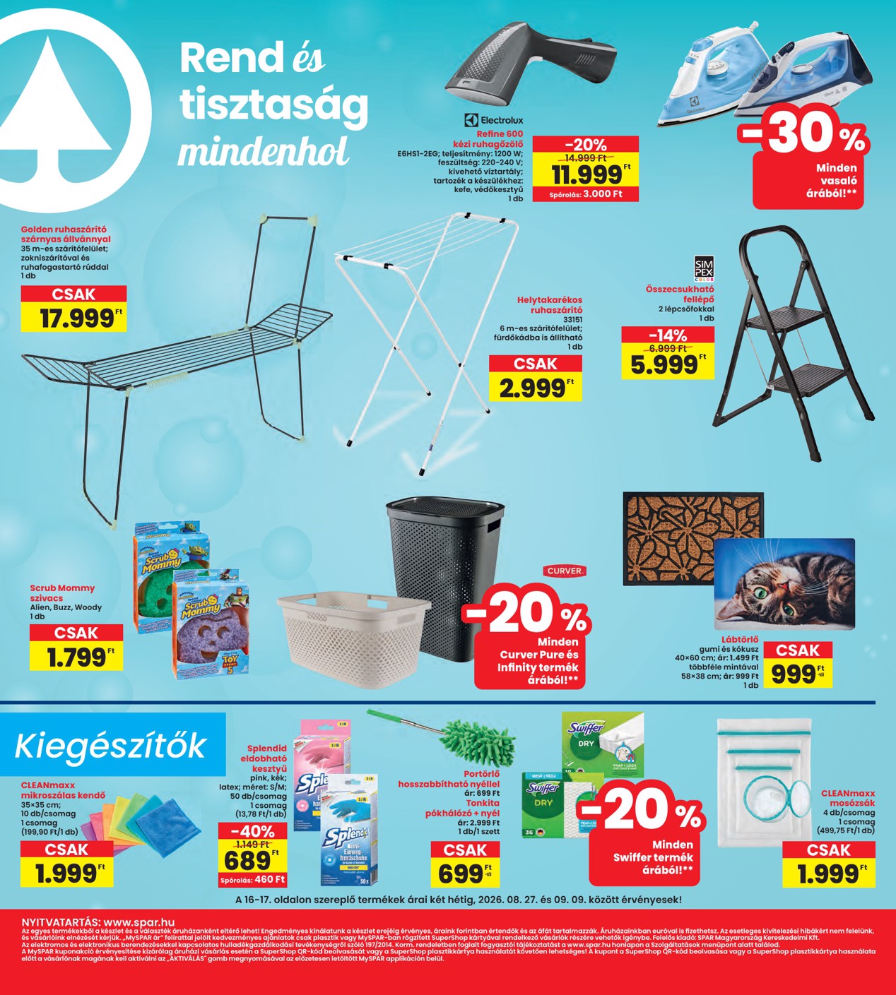 spar - INTERSPAR hirdetmény a következő hétre csütörtöktől 2026.08.27.-tól szerdától 2026.09.02.-ig - page: 16