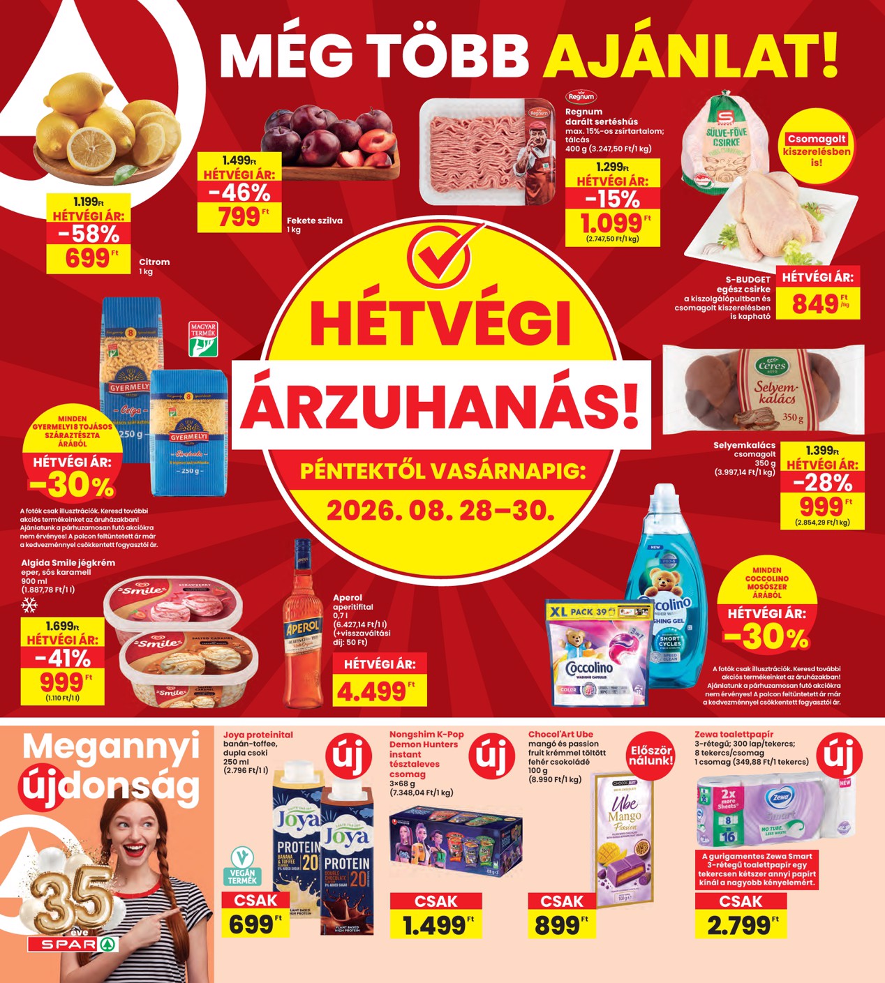 spar - INTERSPAR hirdetmény a következő hétre csütörtöktől 2026.08.27.-tól szerdától 2026.09.02.-ig - page: 20