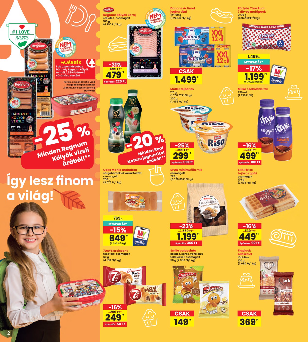 spar - INTERSPAR hirdetmény a következő hétre csütörtöktől 2026.08.27.-tól szerdától 2026.09.02.-ig - page: 2