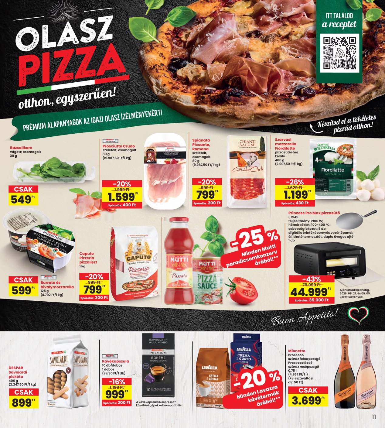 spar - INTERSPAR hirdetmény a következő hétre csütörtöktől 2026.08.27.-tól szerdától 2026.09.02.-ig - page: 11