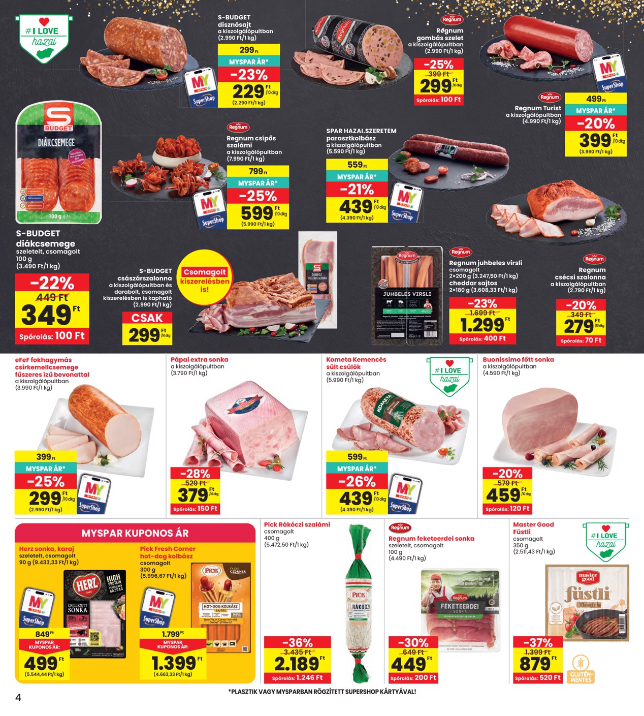 spar - INTERSPAR hirdetmény a következő hétre csütörtöktől 2026.08.27.-tól szerdától 2026.09.02.-ig - page: 4