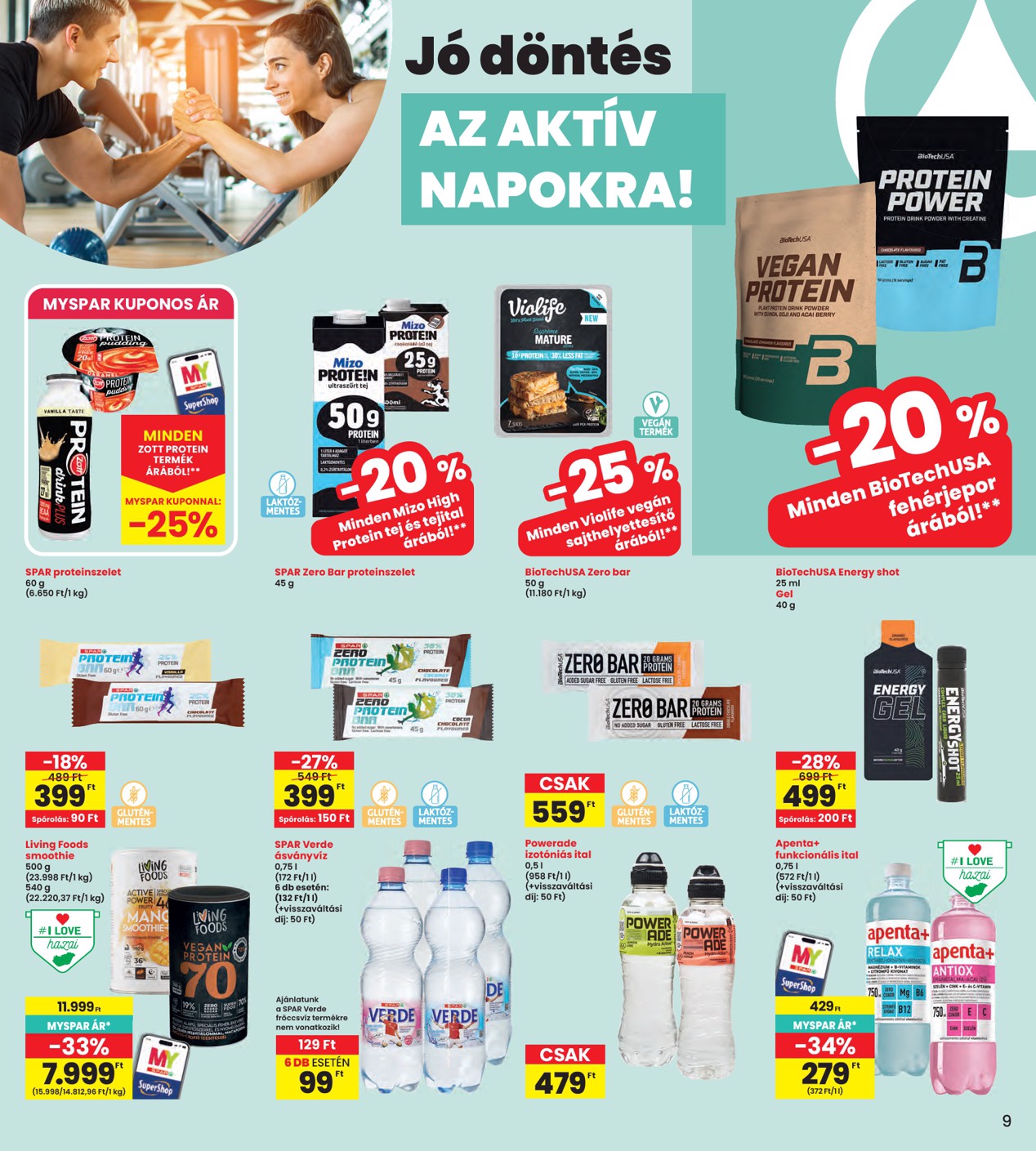 spar - INTERSPAR hirdetmény a következő hétre csütörtöktől 2026.08.27.-tól szerdától 2026.09.02.-ig - page: 9
