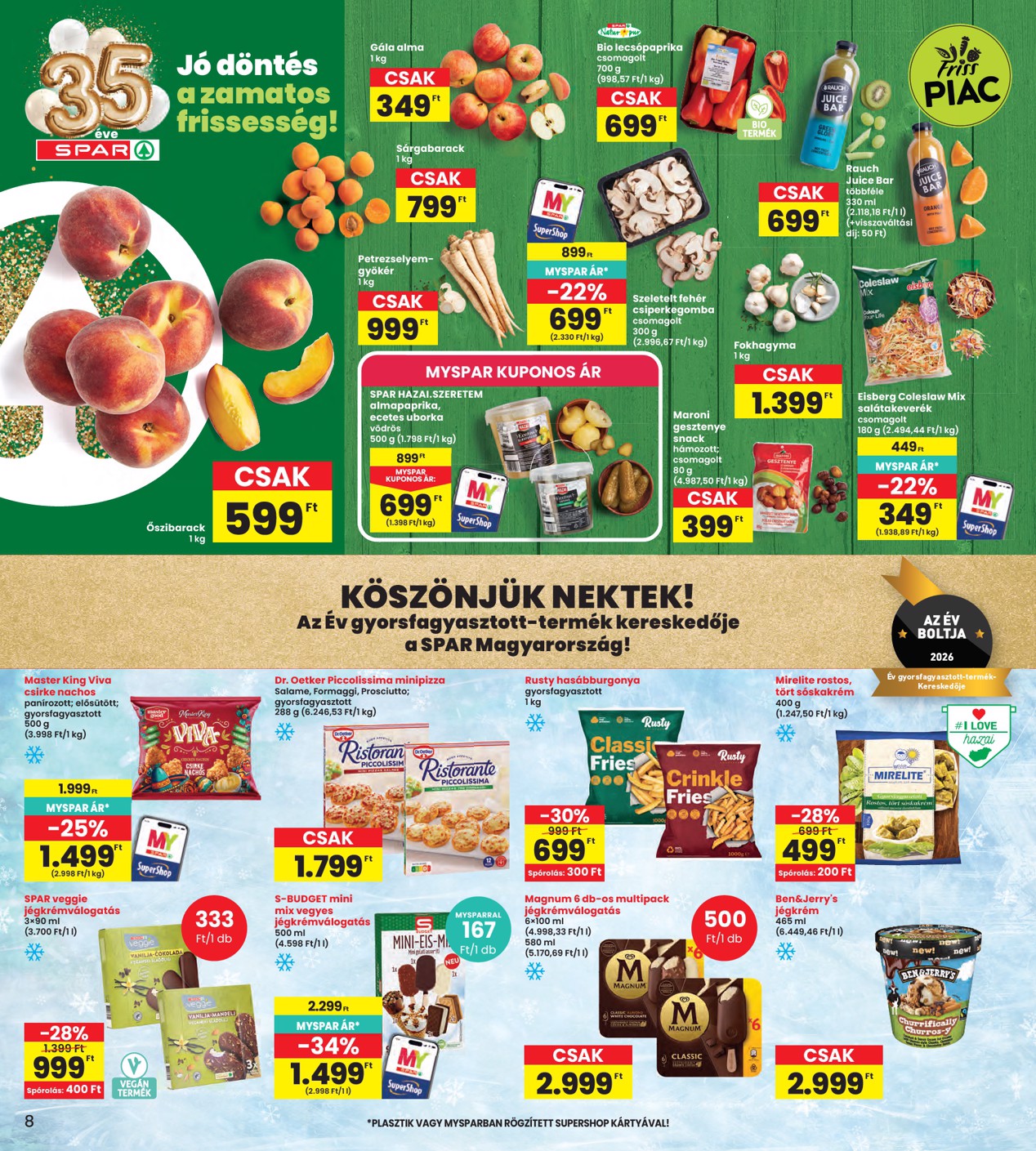spar - INTERSPAR hirdetmény a következő hétre csütörtöktől 2026.08.27.-tól szerdától 2026.09.02.-ig - page: 8