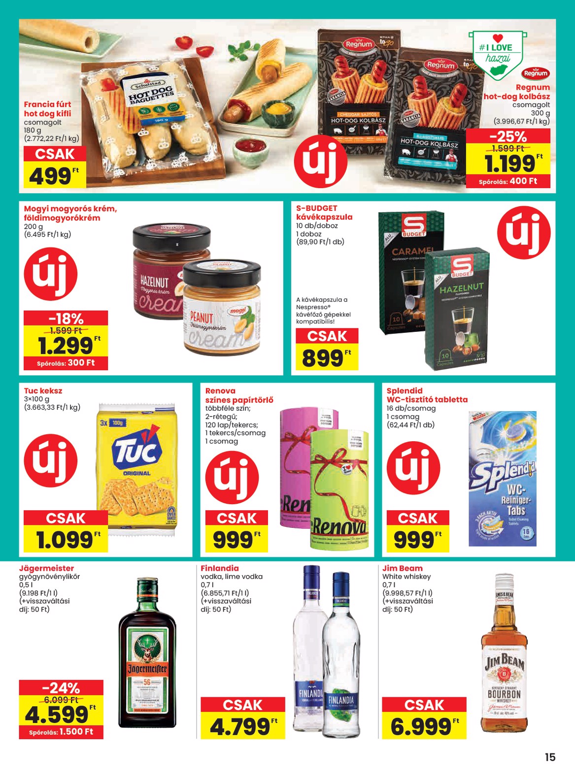spar - A jövőbeli SPAR akciós újság csütörtöktől 2026.09.03.-tól szerdától 2026.09.09.-ig érvényes. - page: 15