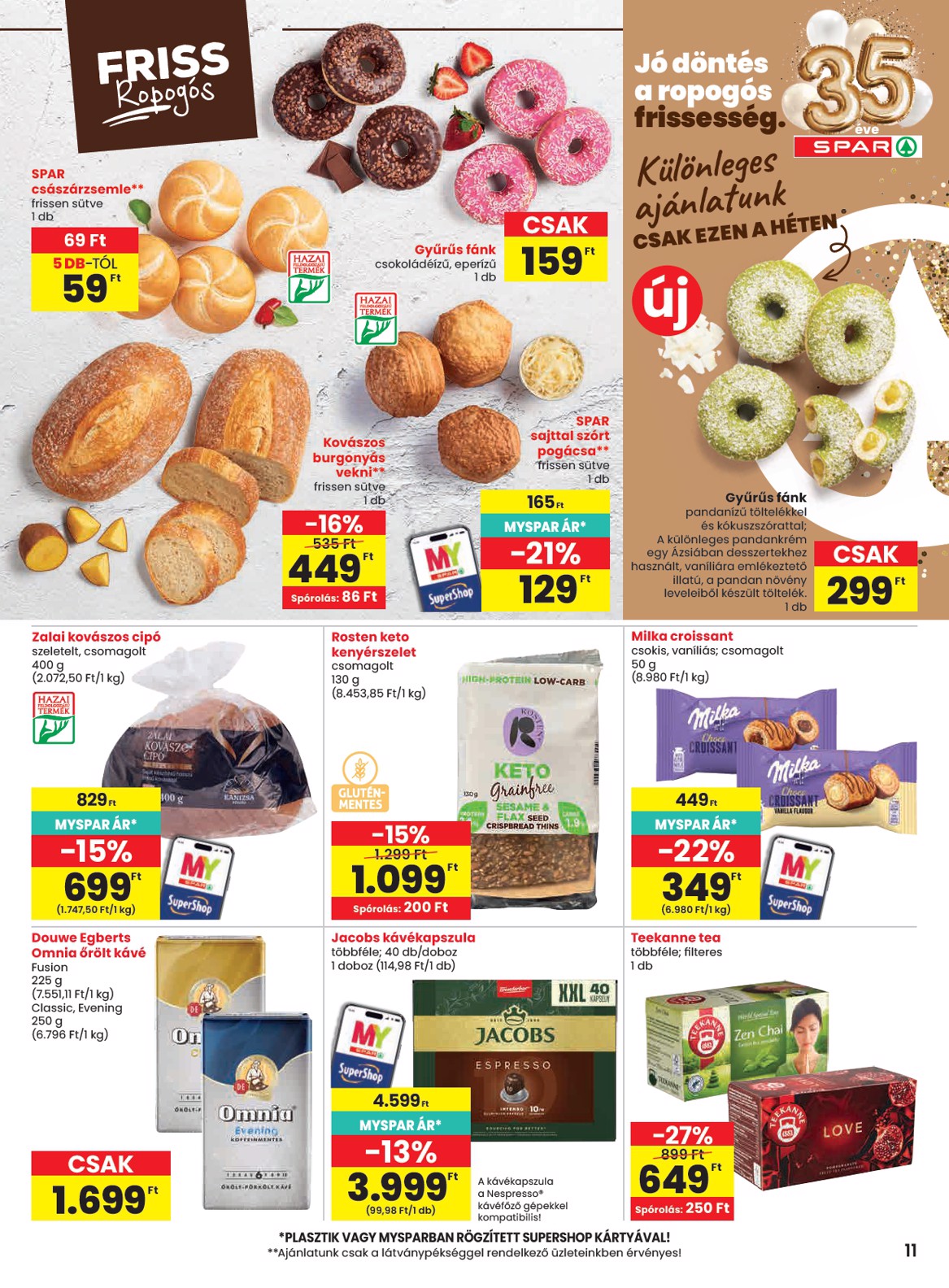 spar - A jövőbeli SPAR akciós újság csütörtöktől 2026.09.03.-tól szerdától 2026.09.09.-ig érvényes. - page: 11