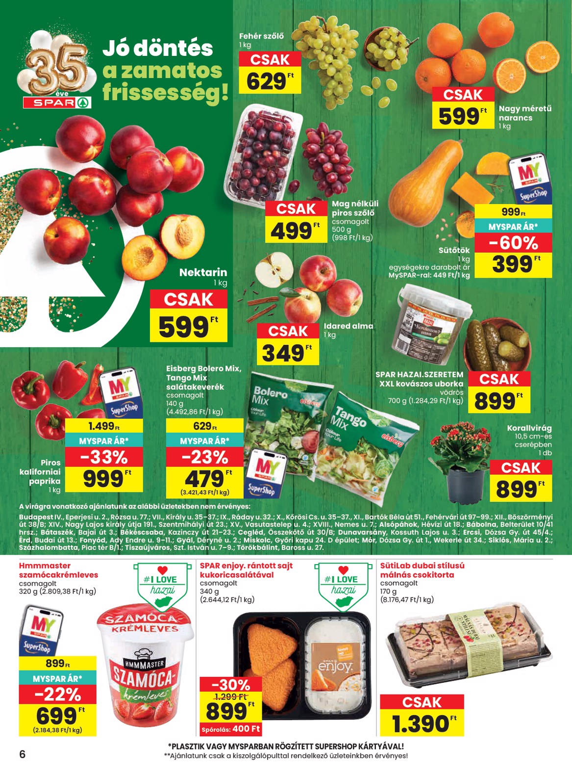spar - A jövőbeli SPAR akciós újság csütörtöktől 2026.09.03.-tól szerdától 2026.09.09.-ig érvényes. - page: 6