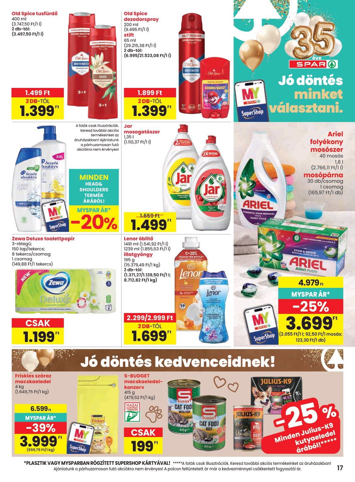 spar - A jövőbeli SPAR akciós újság csütörtöktől 2026.09.03.-tól szerdától 2026.09.09.-ig érvényes. - page: 17
