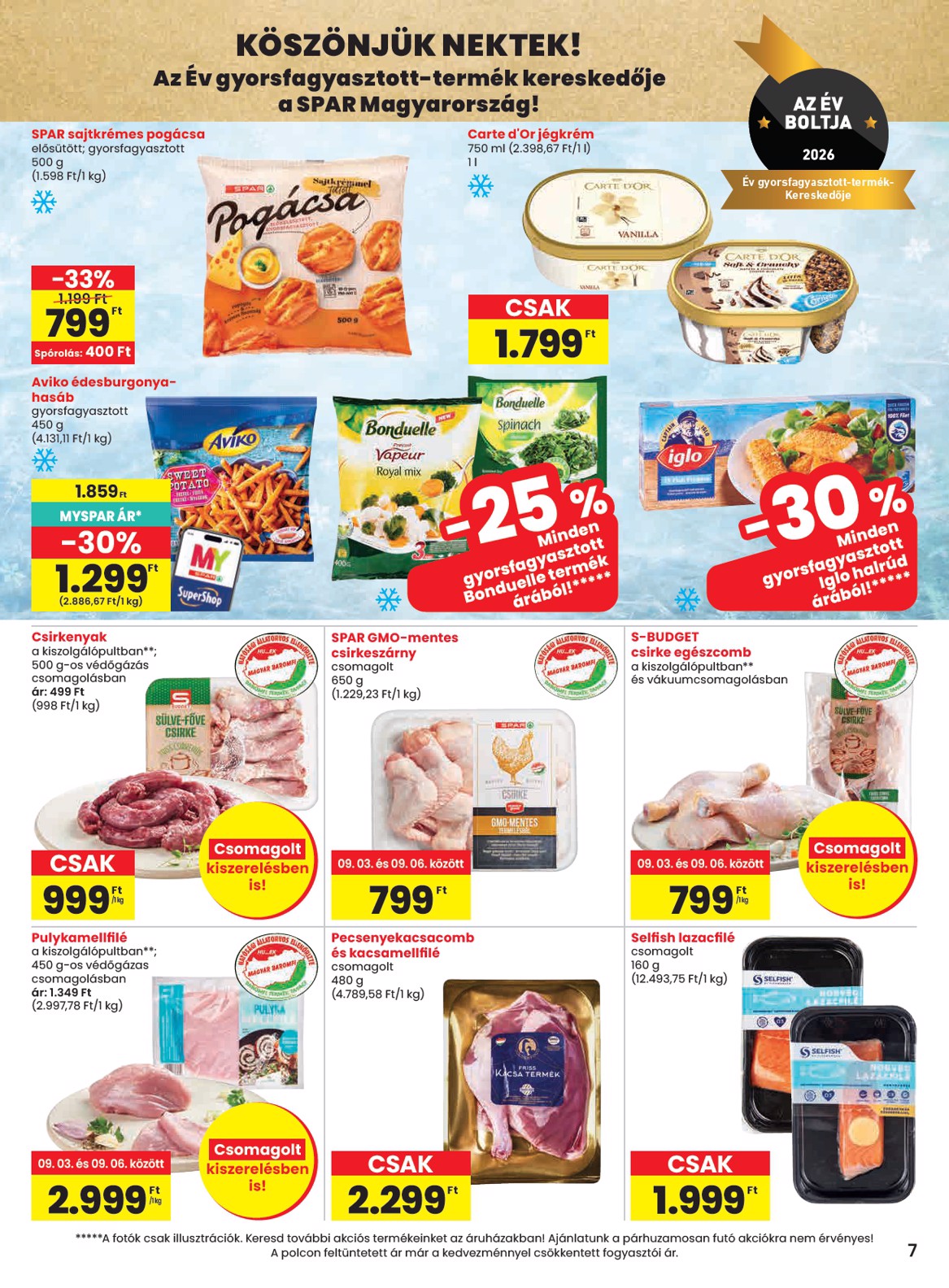 spar - A jövőbeli SPAR akciós újság csütörtöktől 2026.09.03.-tól szerdától 2026.09.09.-ig érvényes. - page: 7