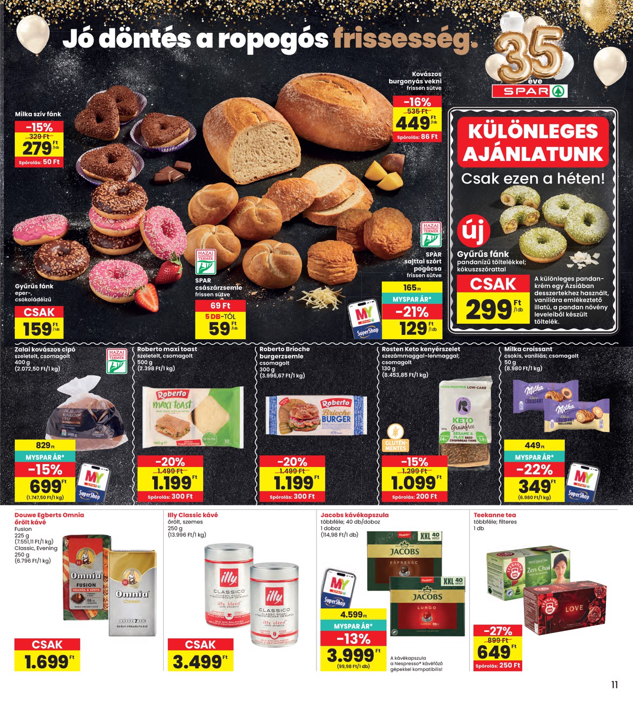 spar - A jövőbeli INTERSPAR akciós újság csütörtöktől 2026.09.03.-tól szerdától 2026.09.09.-ig érvényes. - page: 11