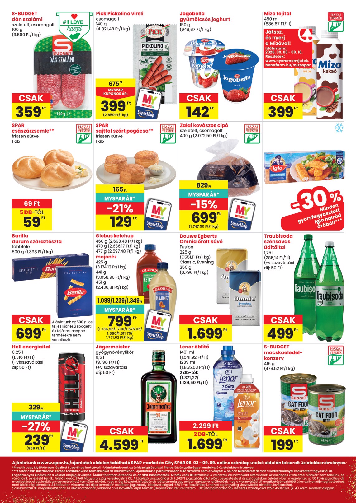 spar - A jövőbeli SPAR - Market, City akciós újság csütörtöktől 2026.09.03.-tól szerdától 2026.09.09.-ig érvényes. - page: 2