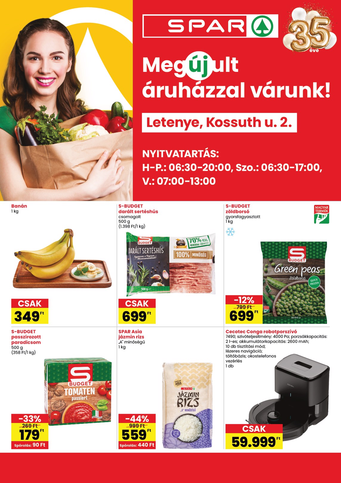spar - A jövőbeli SPAR - Letenye üzlet megújulás akciós újság csütörtöktől 2026.09.03.-tól szerdától 2026.09.09.-ig érvényes.