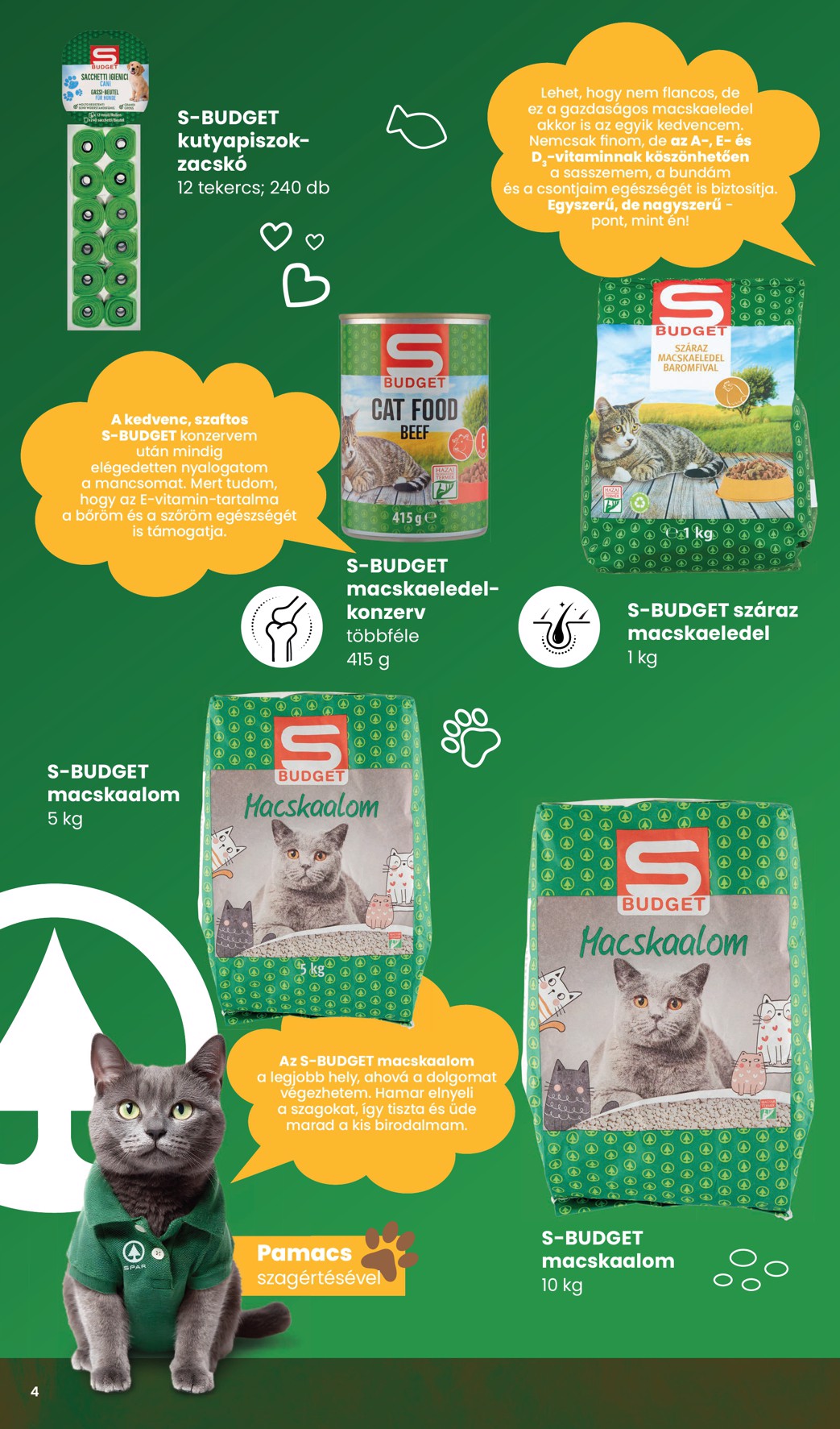 spar - Aktuális SPAR - Állateledel katalógus szórólap érvényes keddtől 2026.09.01.-től szerdától 2026.09.30.-ig - page: 4