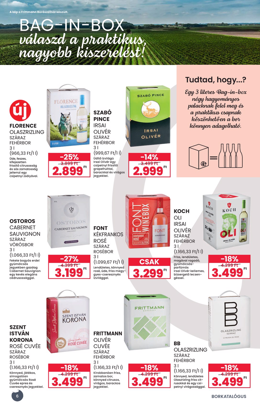 spar - Aktuális SPAR - BOR ősz szórólap érvényes szerdától 2026.09.02.-től szerdától 2026.09.23.-ig - page: 6