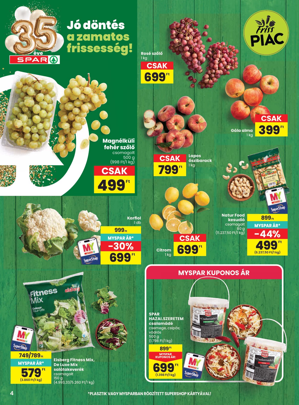 spar - SPAR hirdetmény a következő hétre csütörtöktől 2026.09.10.-tól szerdától 2026.09.16.-ig - page: 4