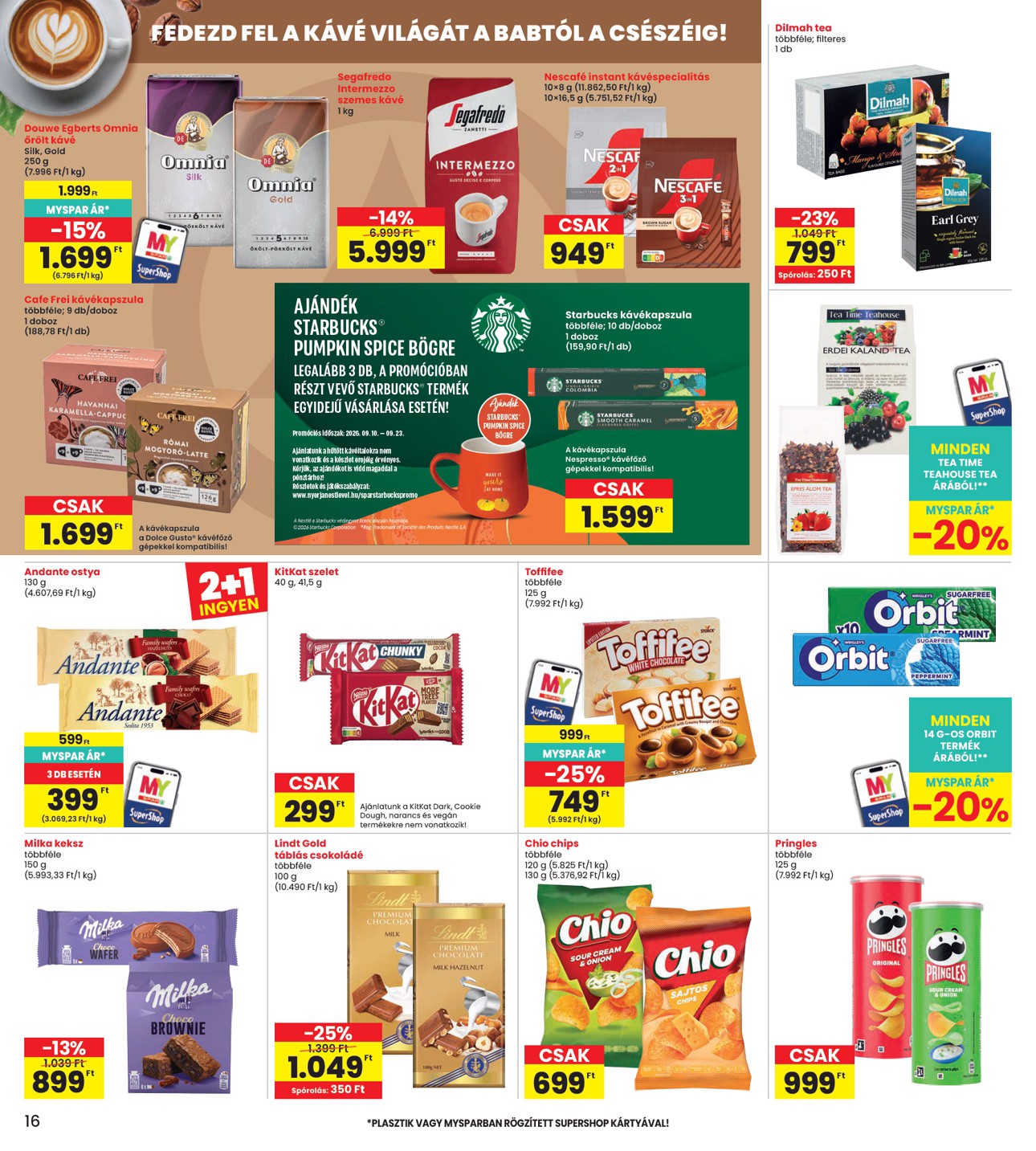 spar - INTERSPAR hirdetmény a következő hétre csütörtöktől 2026.09.10.-tól szerdától 2026.09.16.-ig - page: 16