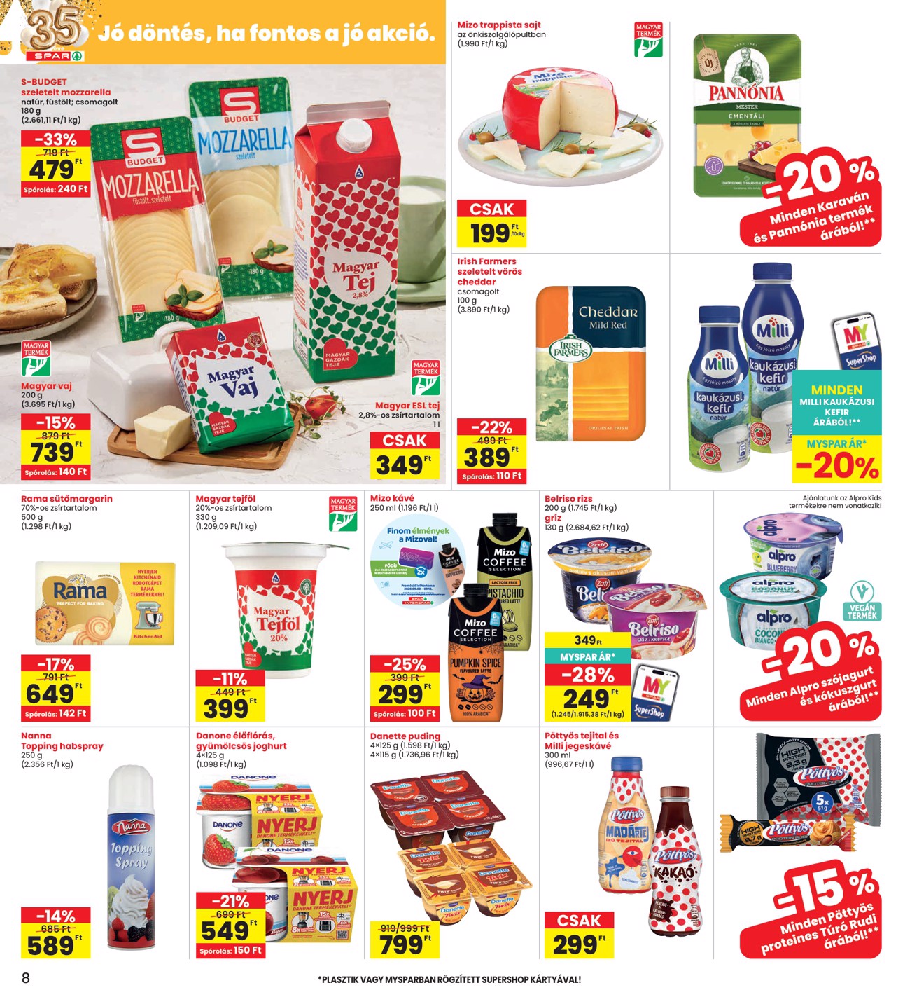 spar - INTERSPAR hirdetmény a következő hétre csütörtöktől 2026.09.10.-tól szerdától 2026.09.16.-ig - page: 8