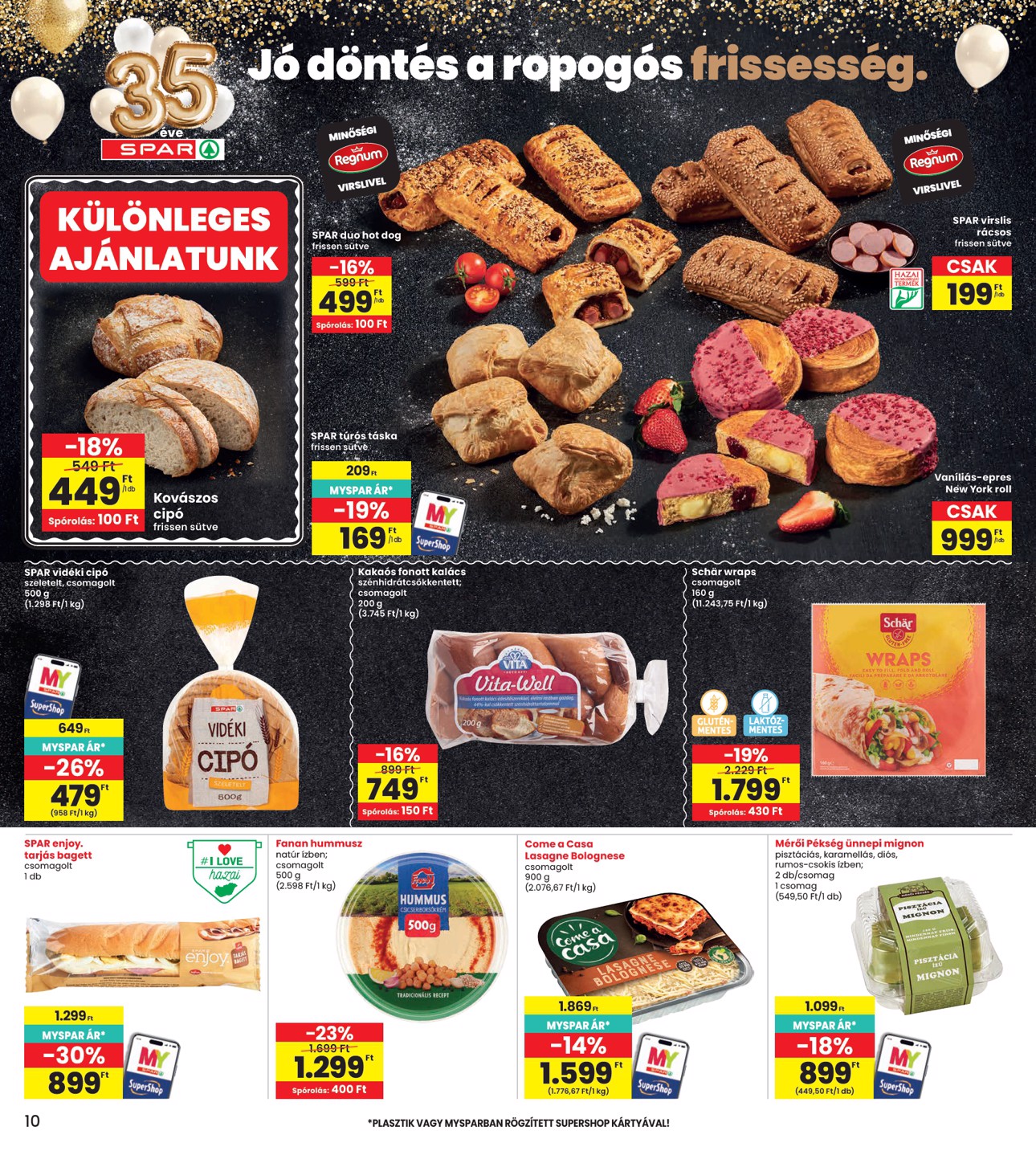 spar - INTERSPAR hirdetmény a következő hétre csütörtöktől 2026.09.10.-tól szerdától 2026.09.16.-ig - page: 10