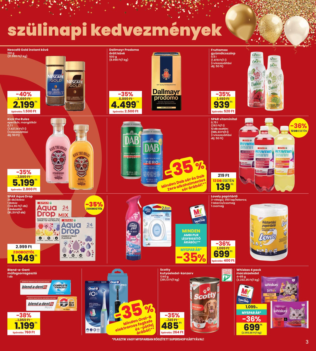 spar - INTERSPAR hirdetmény a következő hétre csütörtöktől 2026.09.10.-tól szerdától 2026.09.16.-ig - page: 3