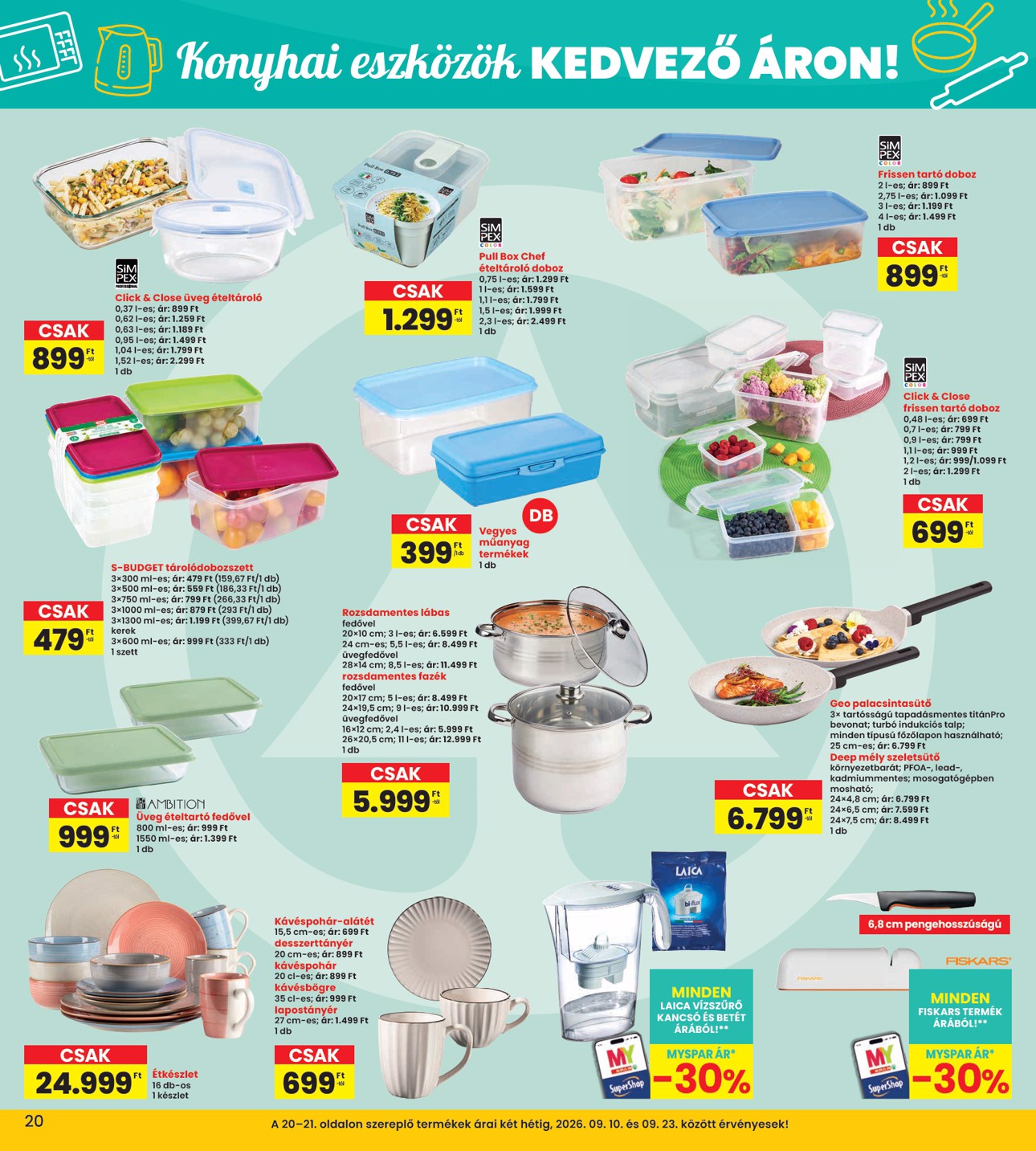 spar - INTERSPAR hirdetmény a következő hétre csütörtöktől 2026.09.10.-tól szerdától 2026.09.16.-ig - page: 20