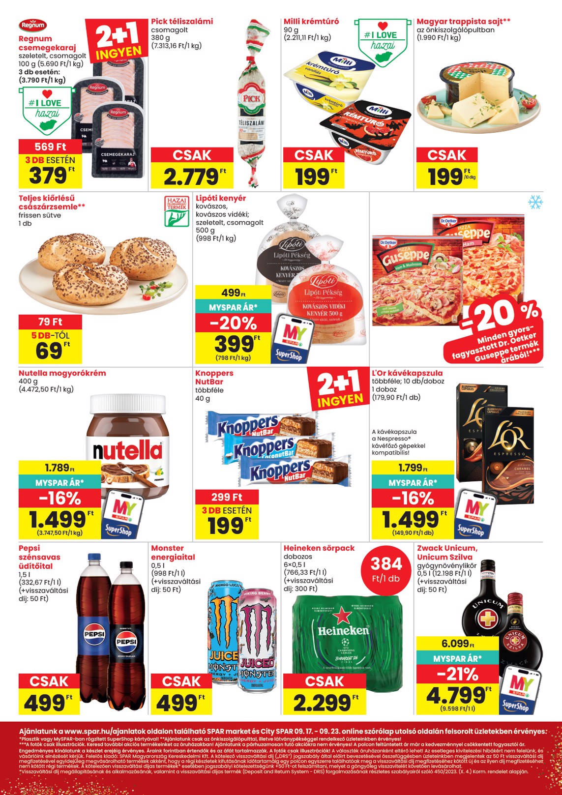 spar - SPAR - Market, City hirdetmény a következő hétre csütörtöktől 2026.09.17.-tól szerdától 2026.09.23.-ig - page: 2