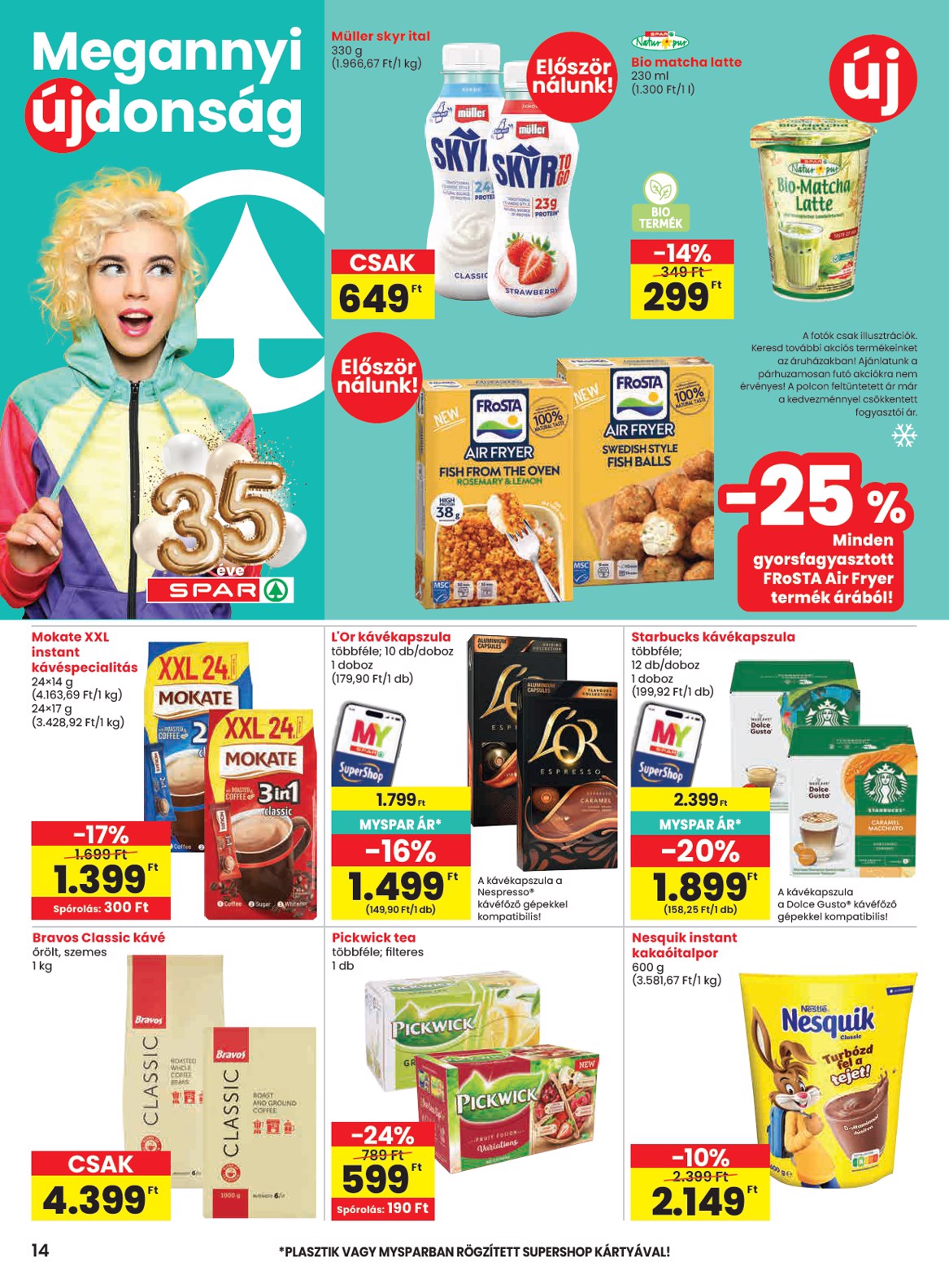 spar - SPAR hirdetmény a következő hétre csütörtöktől 2026.09.17.-tól szerdától 2026.09.23.-ig - page: 14