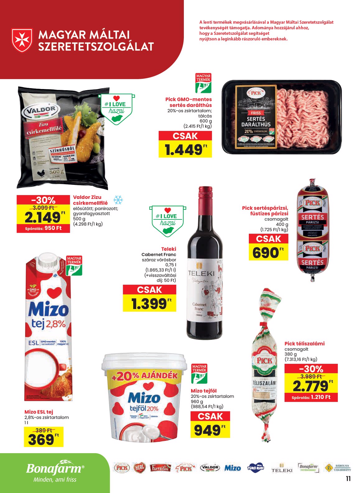 spar - SPAR hirdetmény a következő hétre csütörtöktől 2026.09.17.-tól szerdától 2026.09.23.-ig - page: 11