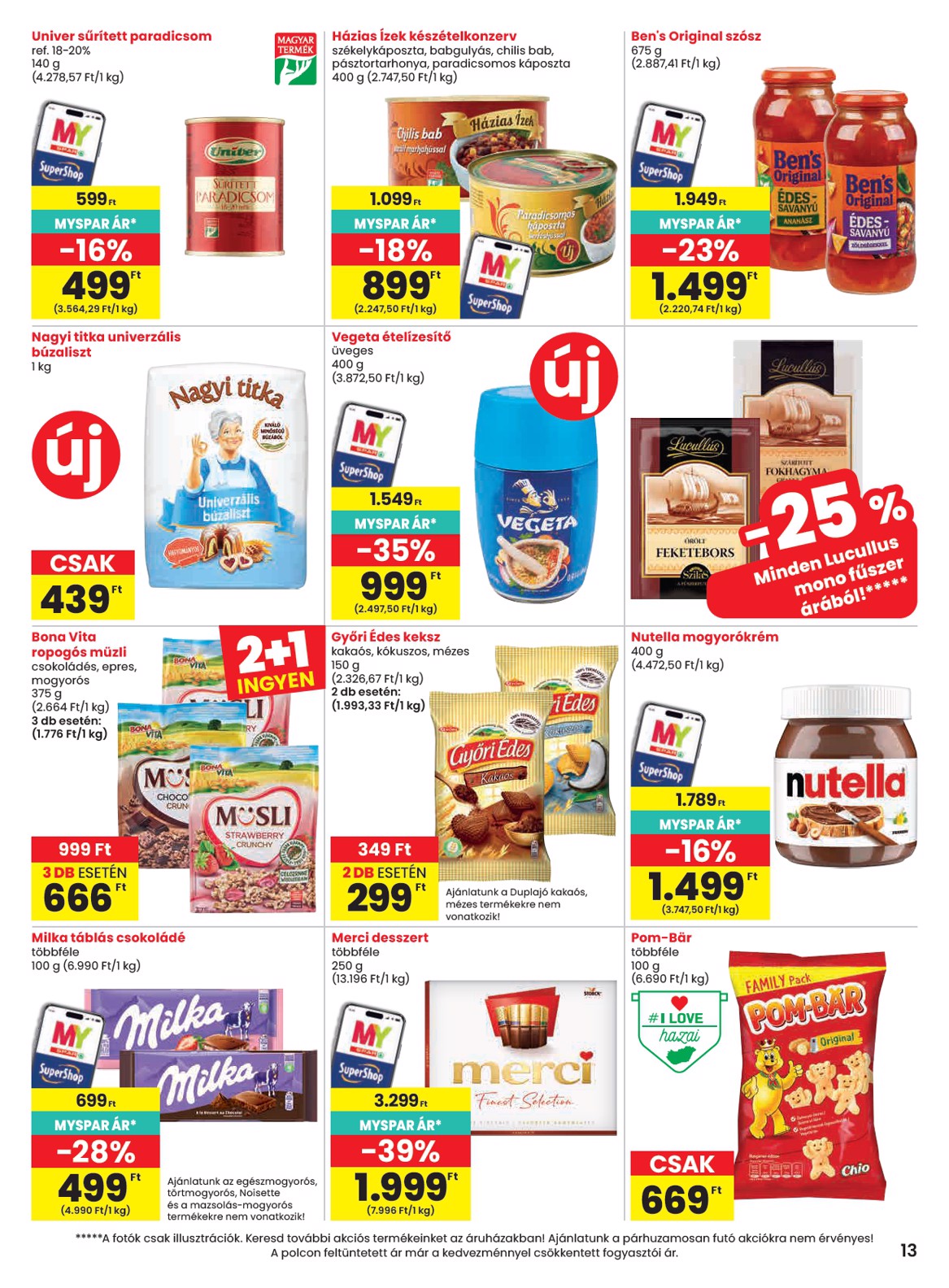 spar - SPAR hirdetmény a következő hétre csütörtöktől 2026.09.17.-tól szerdától 2026.09.23.-ig - page: 13