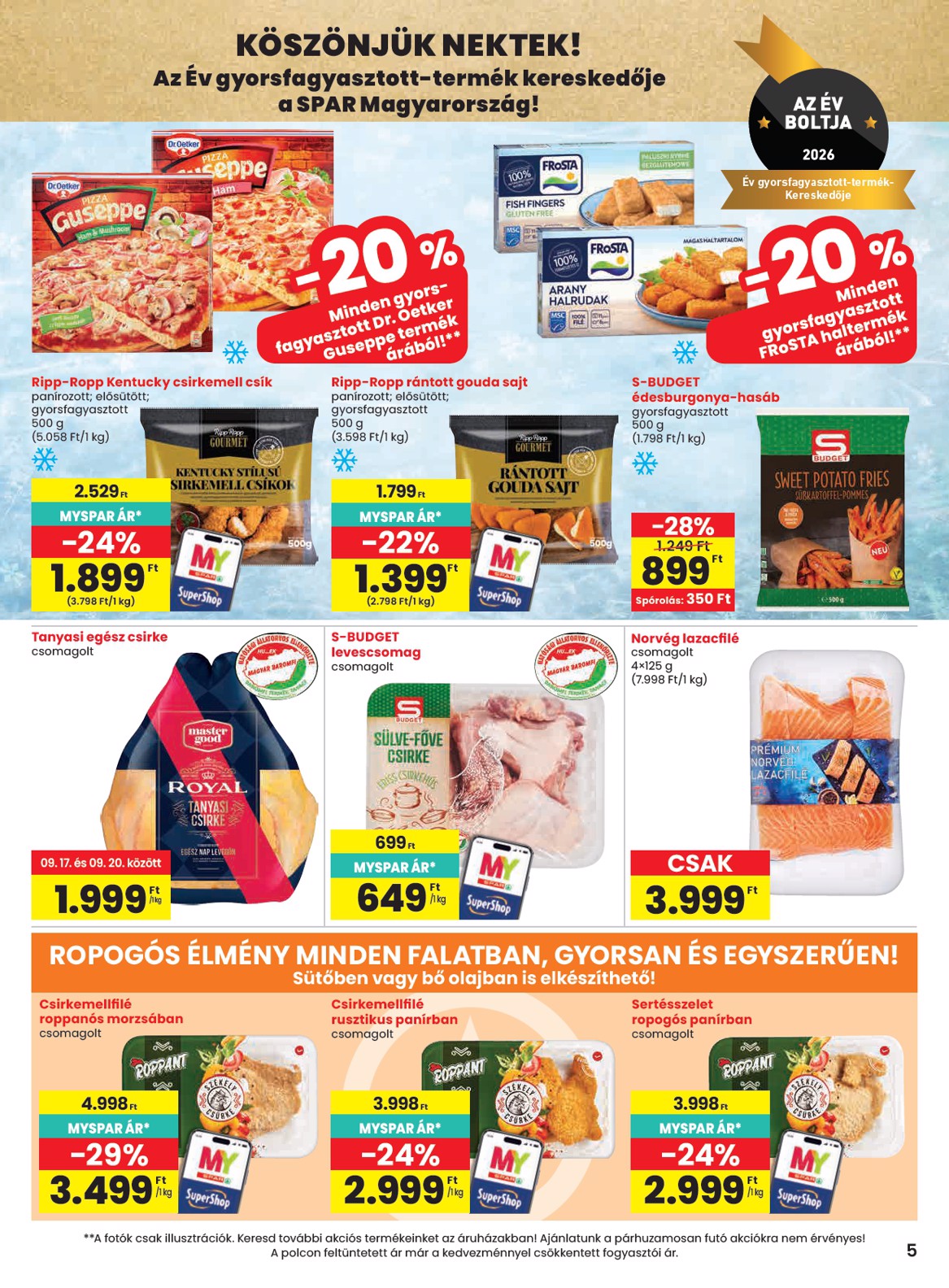 spar - SPAR hirdetmény a következő hétre csütörtöktől 2026.09.17.-tól szerdától 2026.09.23.-ig - page: 5