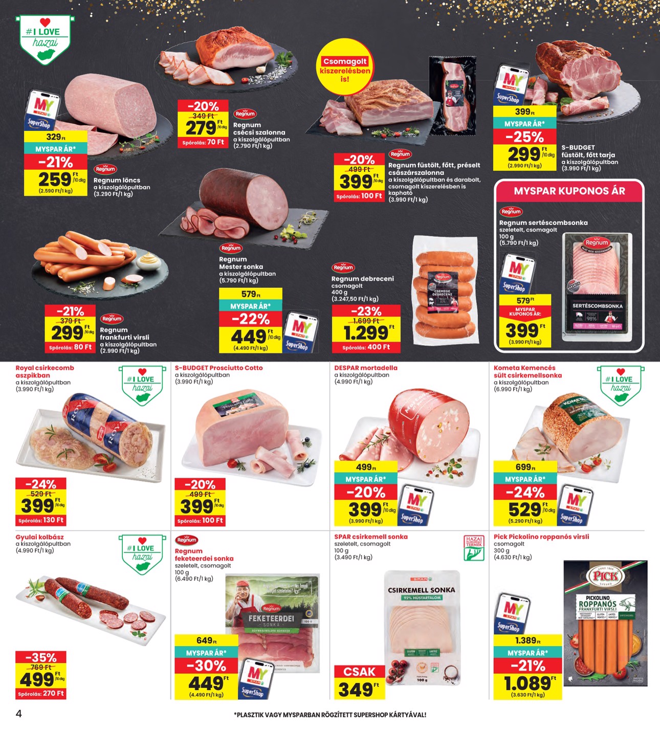 spar - INTERSPAR hirdetmény a következő hétre csütörtöktől 2026.09.17.-tól szerdától 2026.09.23.-ig - page: 4