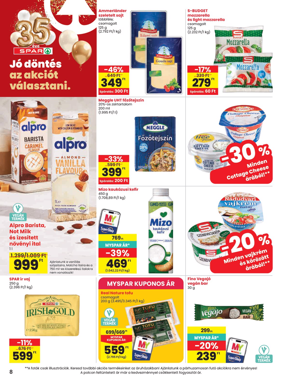 spar - SPAR hirdetmény a következő hétre csütörtöktől 2026.09.24.-tól szerdától 2026.09.30.-ig - page: 8