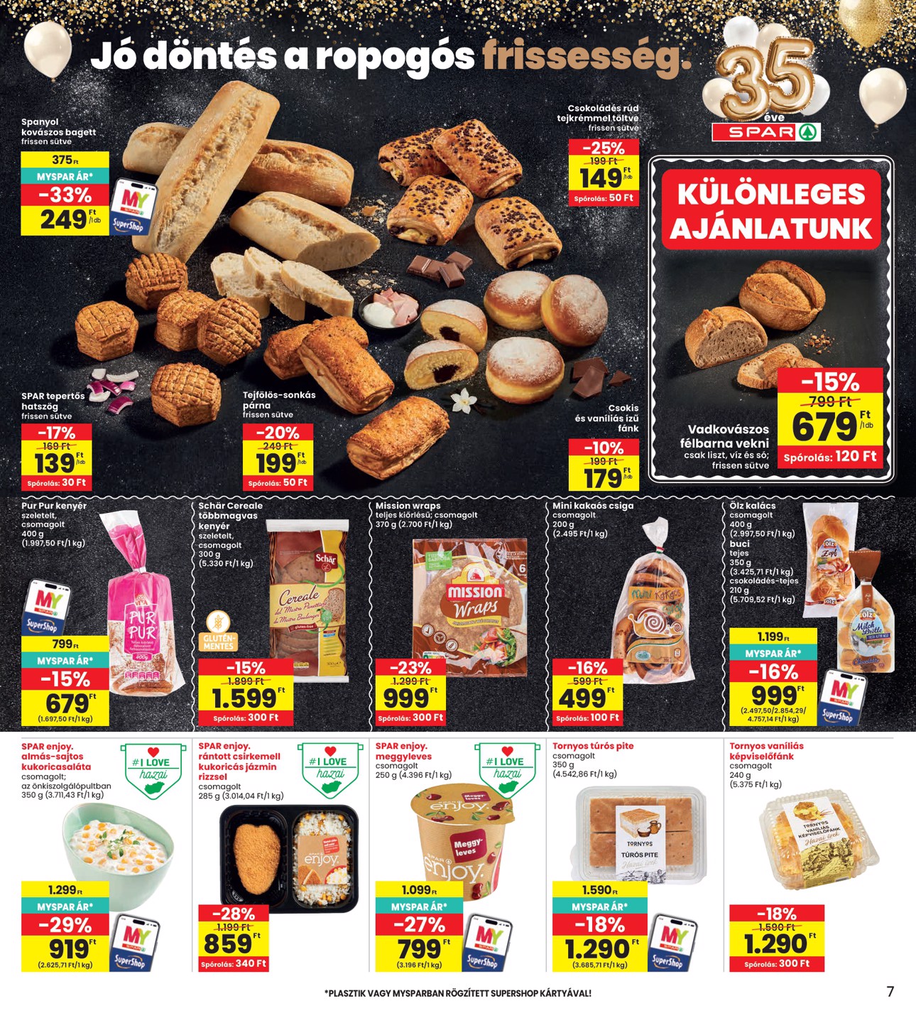 spar - INTERSPAR hirdetmény a következő hétre csütörtöktől 2026.09.24.-tól szerdától 2026.09.30.-ig - page: 7