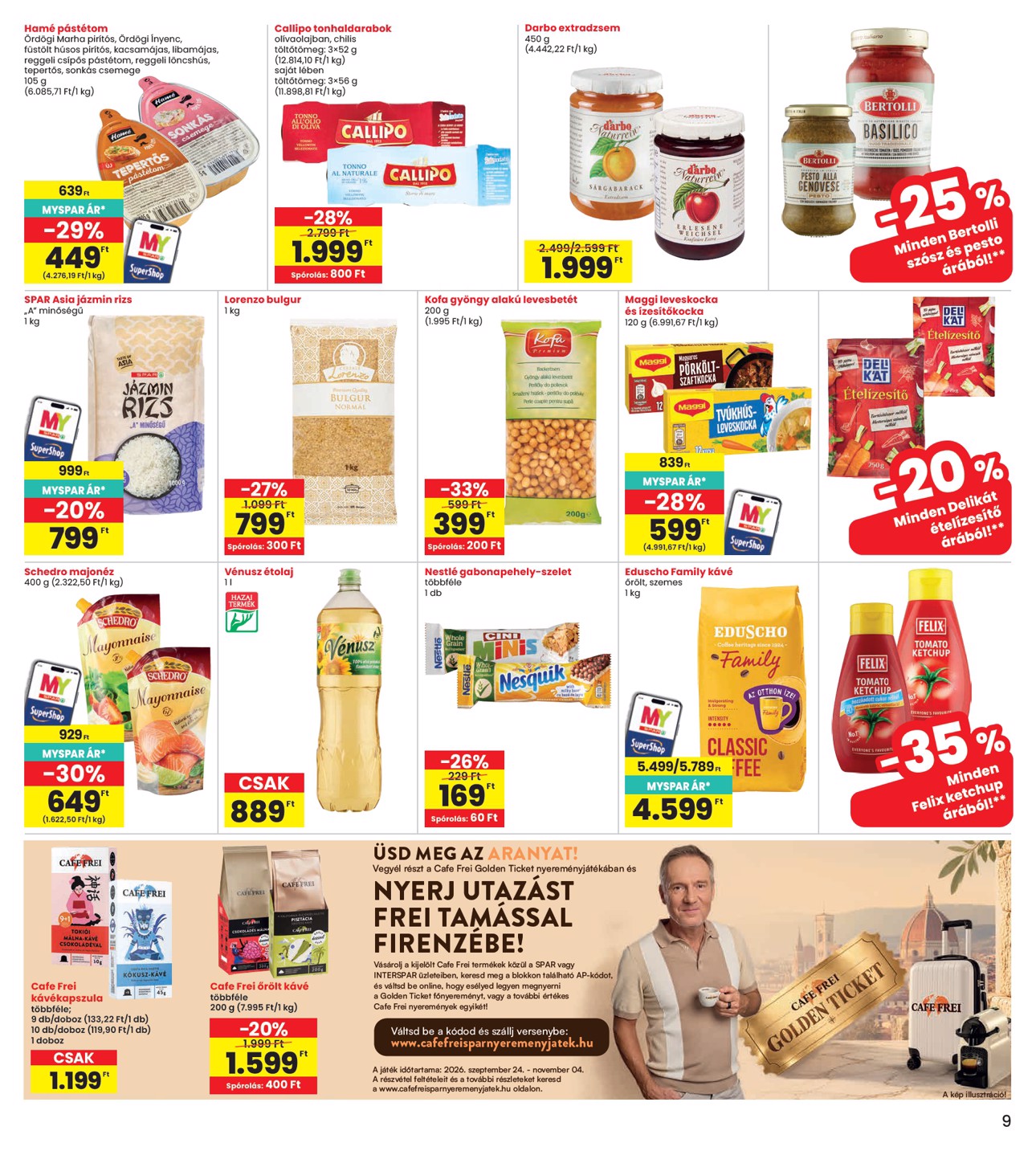spar - INTERSPAR hirdetmény a következő hétre csütörtöktől 2026.09.24.-tól szerdától 2026.09.30.-ig - page: 9