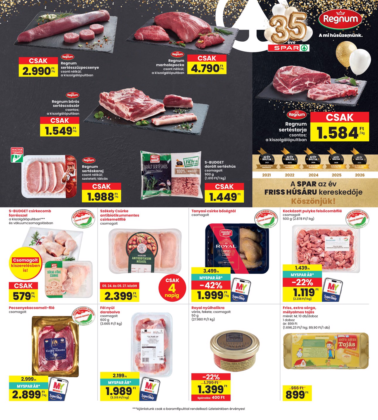 spar - Aktuális INTERSPAR szórólap érvényes csütörtöktől 2026.09.24.-től szerdától 2026.09.30.-ig - page: 9