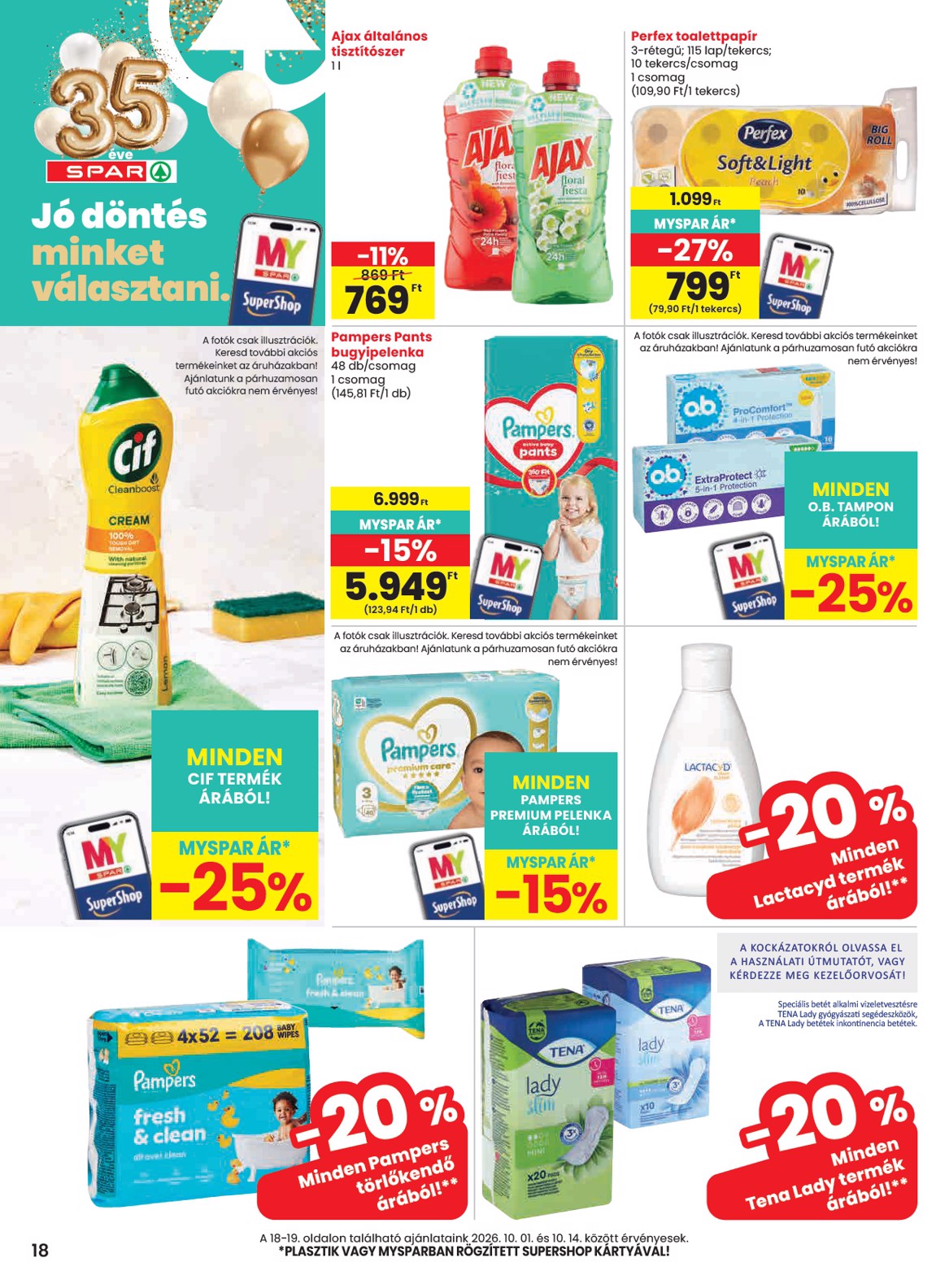 spar - A jövőbeli SPAR akciós újság csütörtöktől 2026.10.01.-tól szerdától 2026.10.07.-ig érvényes. - page: 18